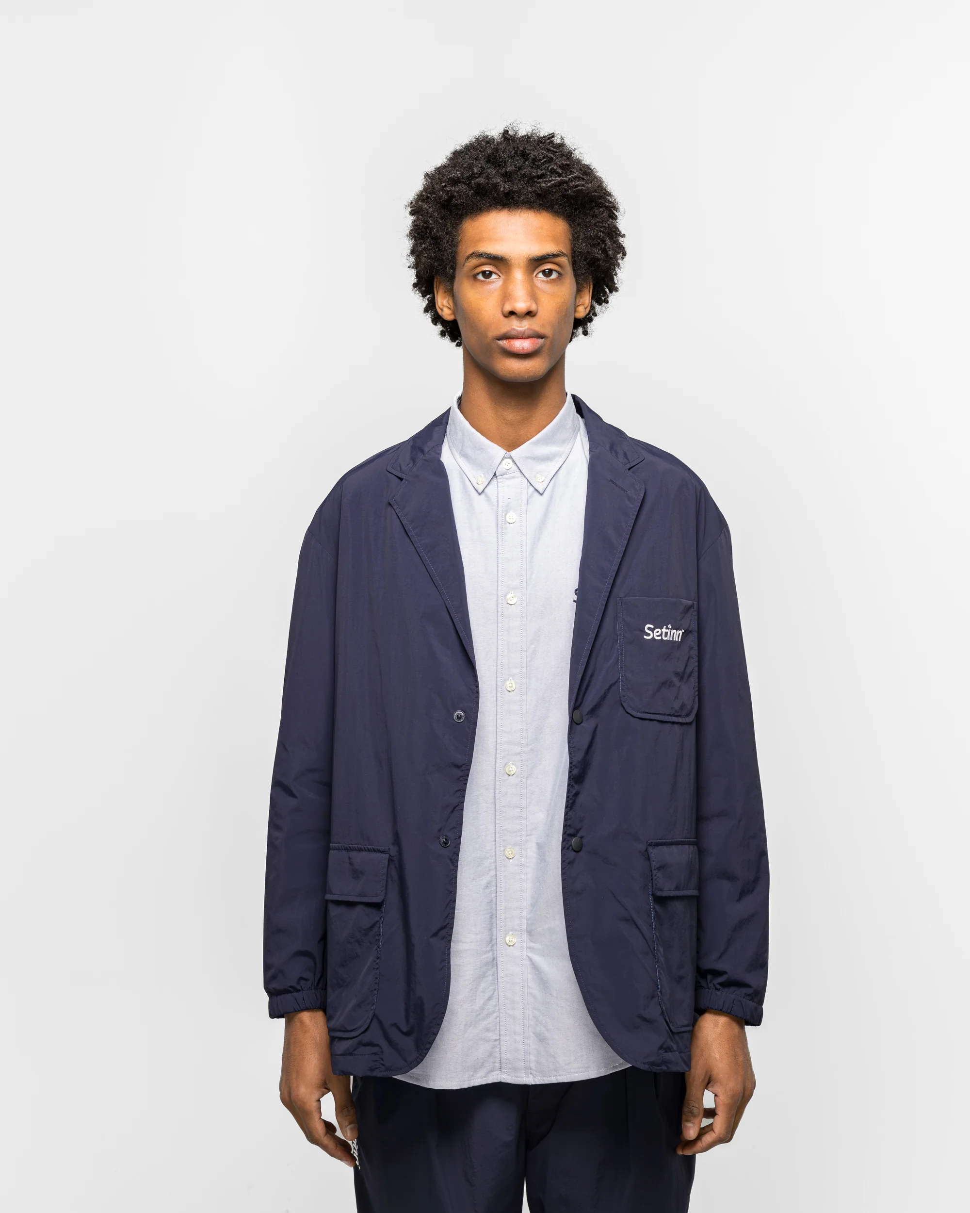 Tech Sports Jacket - Navy - Image 2
