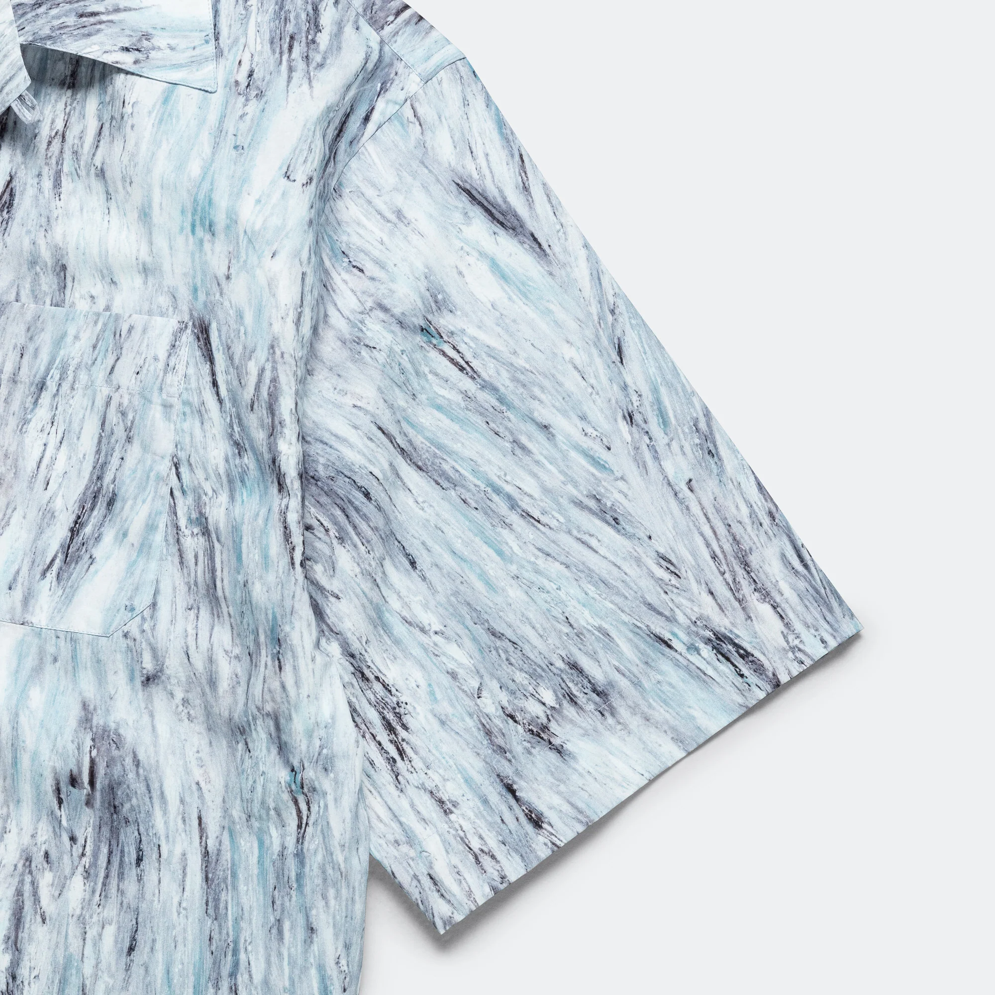 Crayon Pattern Shirt - Light Blue - Image 4
