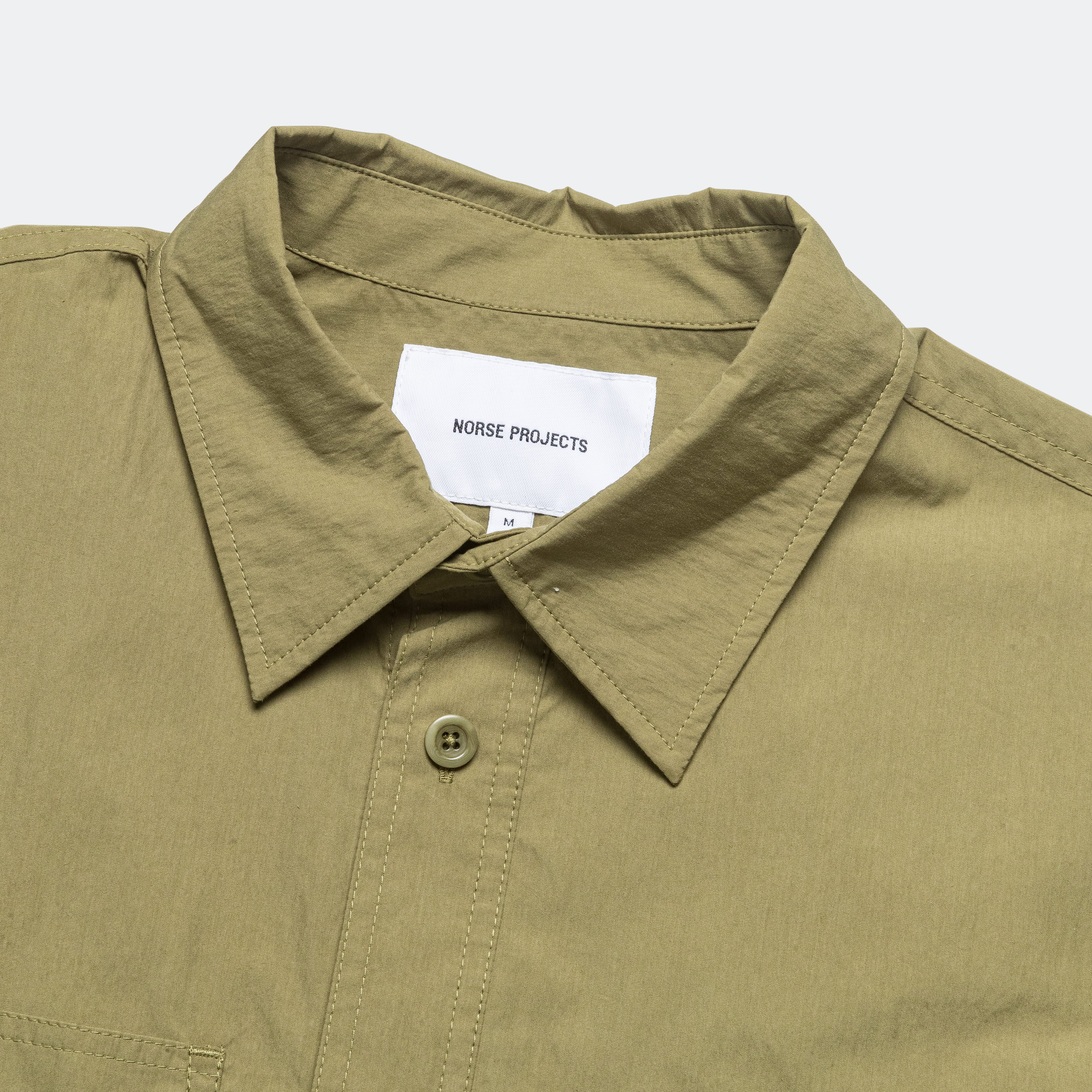 Silas Tech Poplin Shirt 2.0 - Moss Green - Image 2