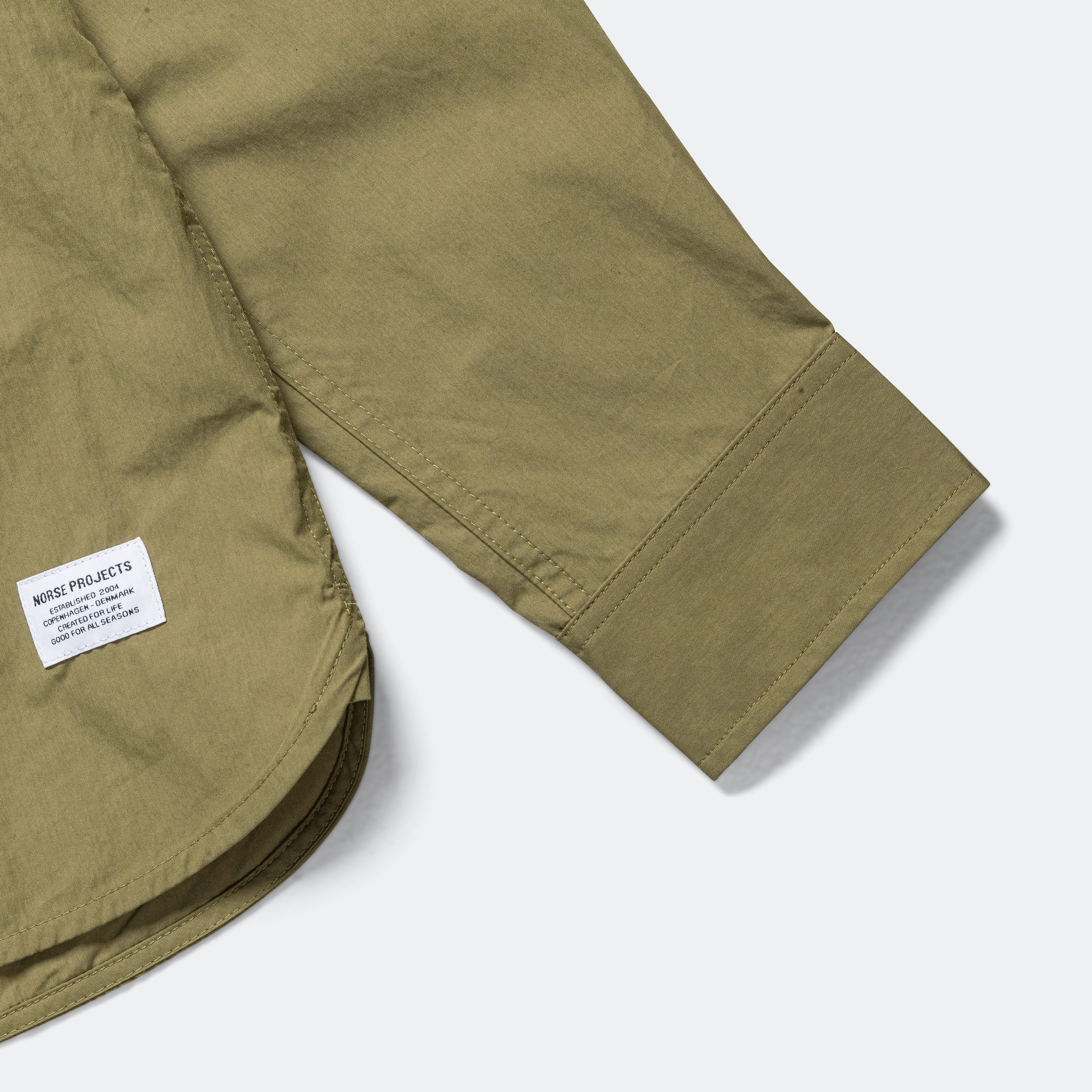 Silas Tech Poplin Shirt 2.0 - Moss Green - Image 6