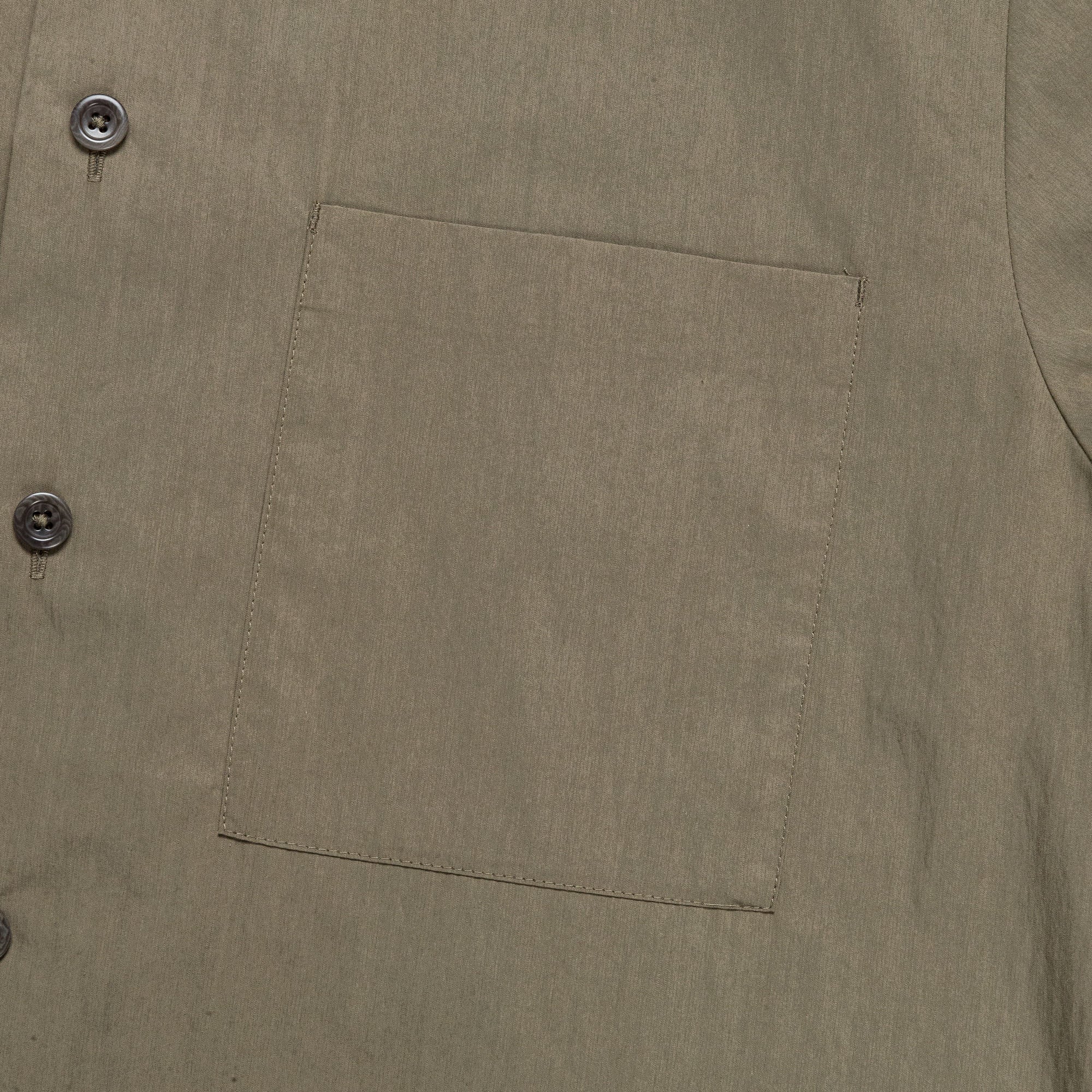 Silas Tech Poplin Shirt - Sediment Green - Image 3