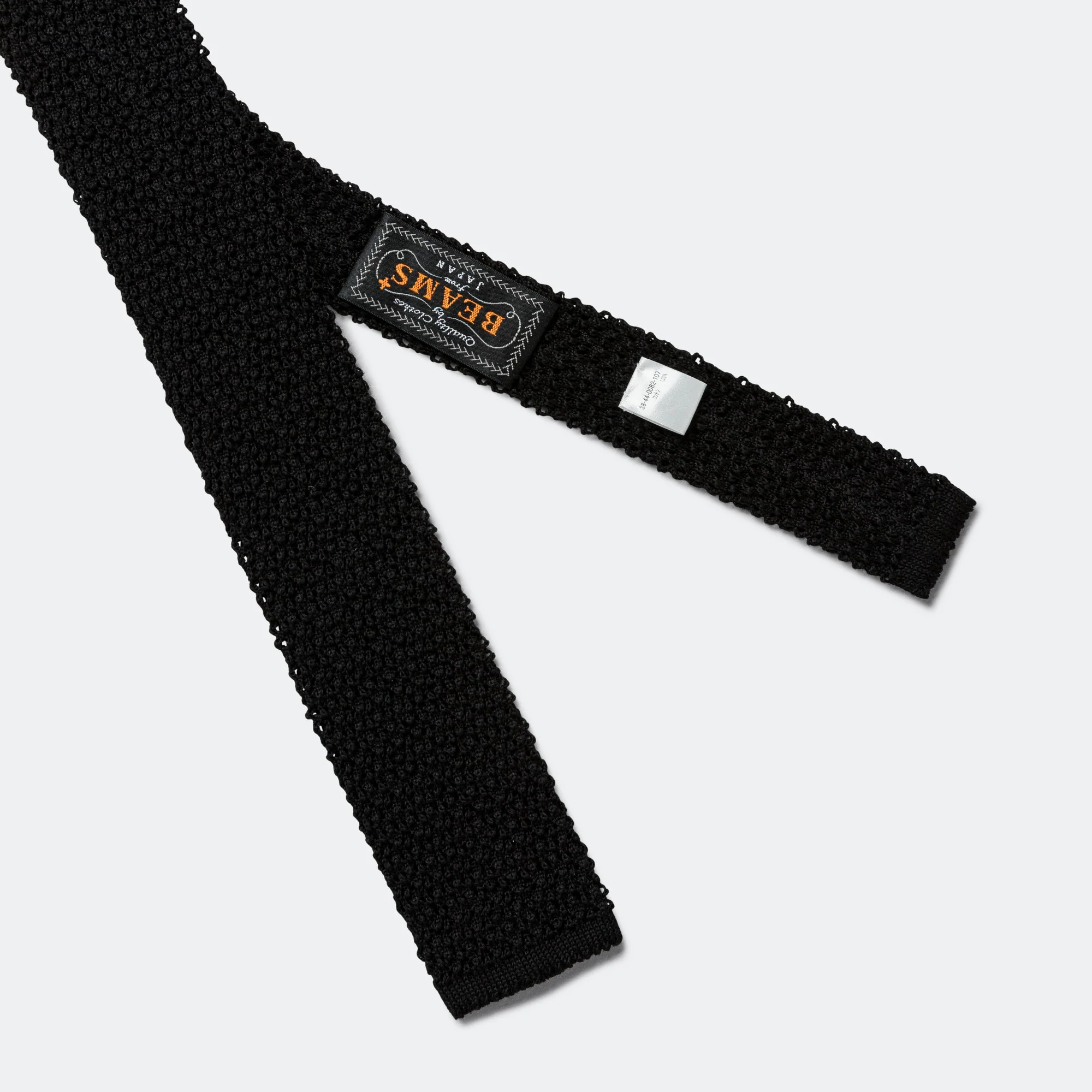 Silk Knit Tie Solid - Black - Image 3