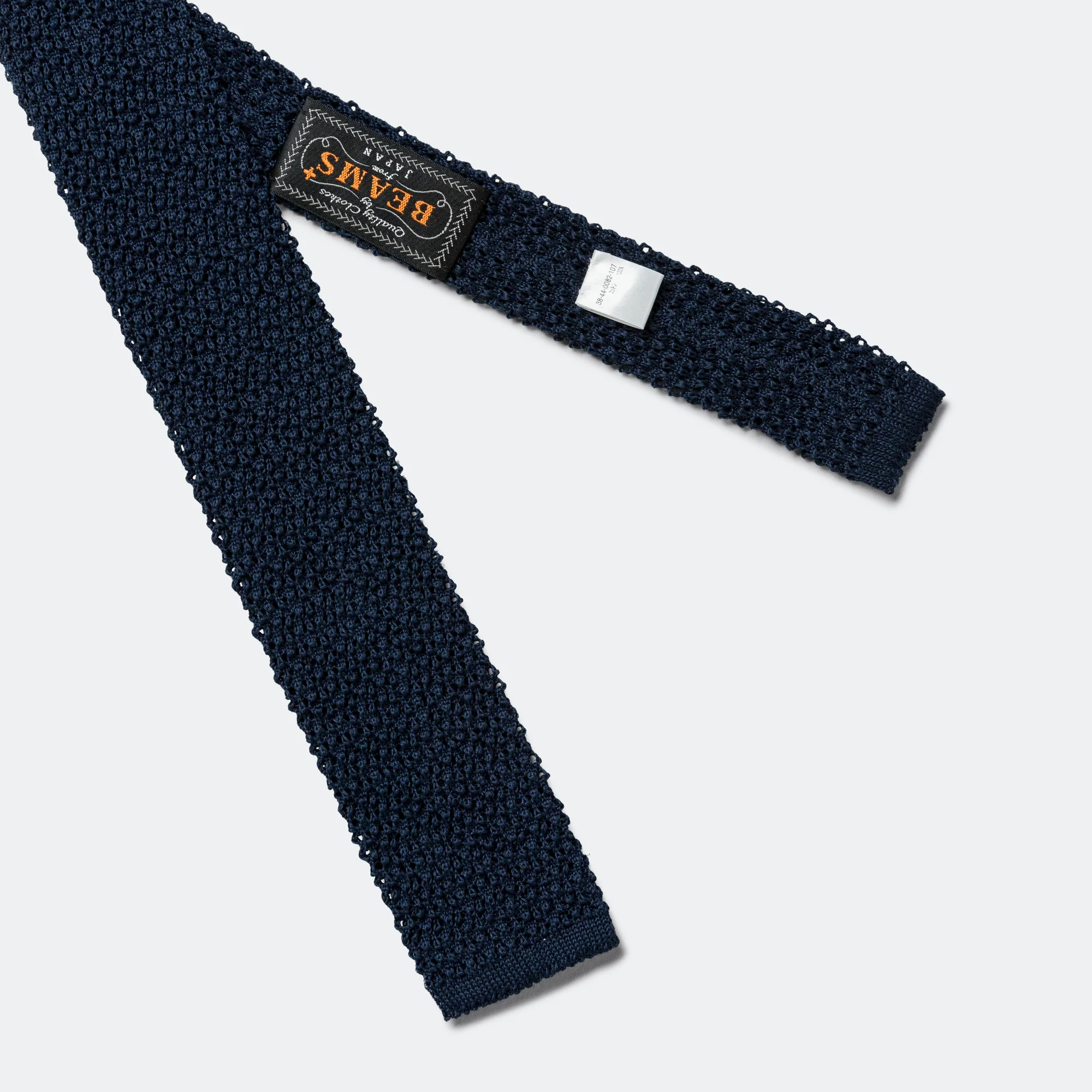 Silk Knit Tie Solid - Navy - Image 3