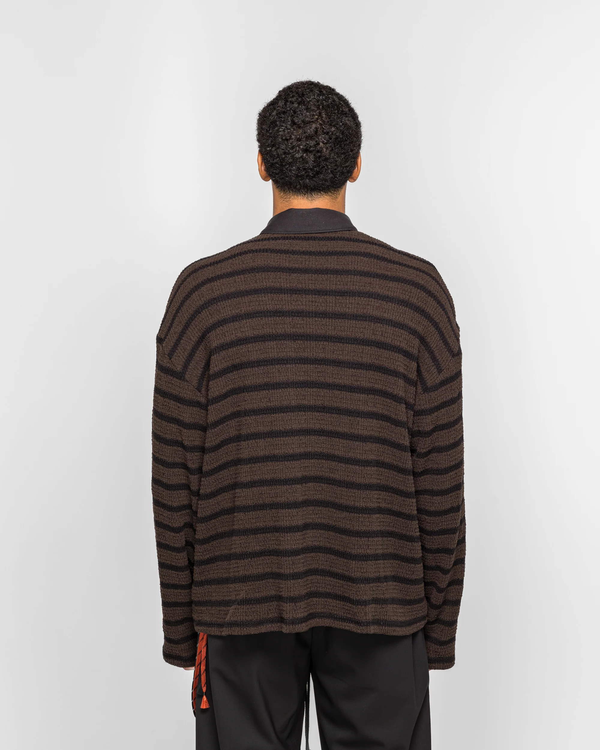 LS Polo - Brown Piano Knit - Image 4