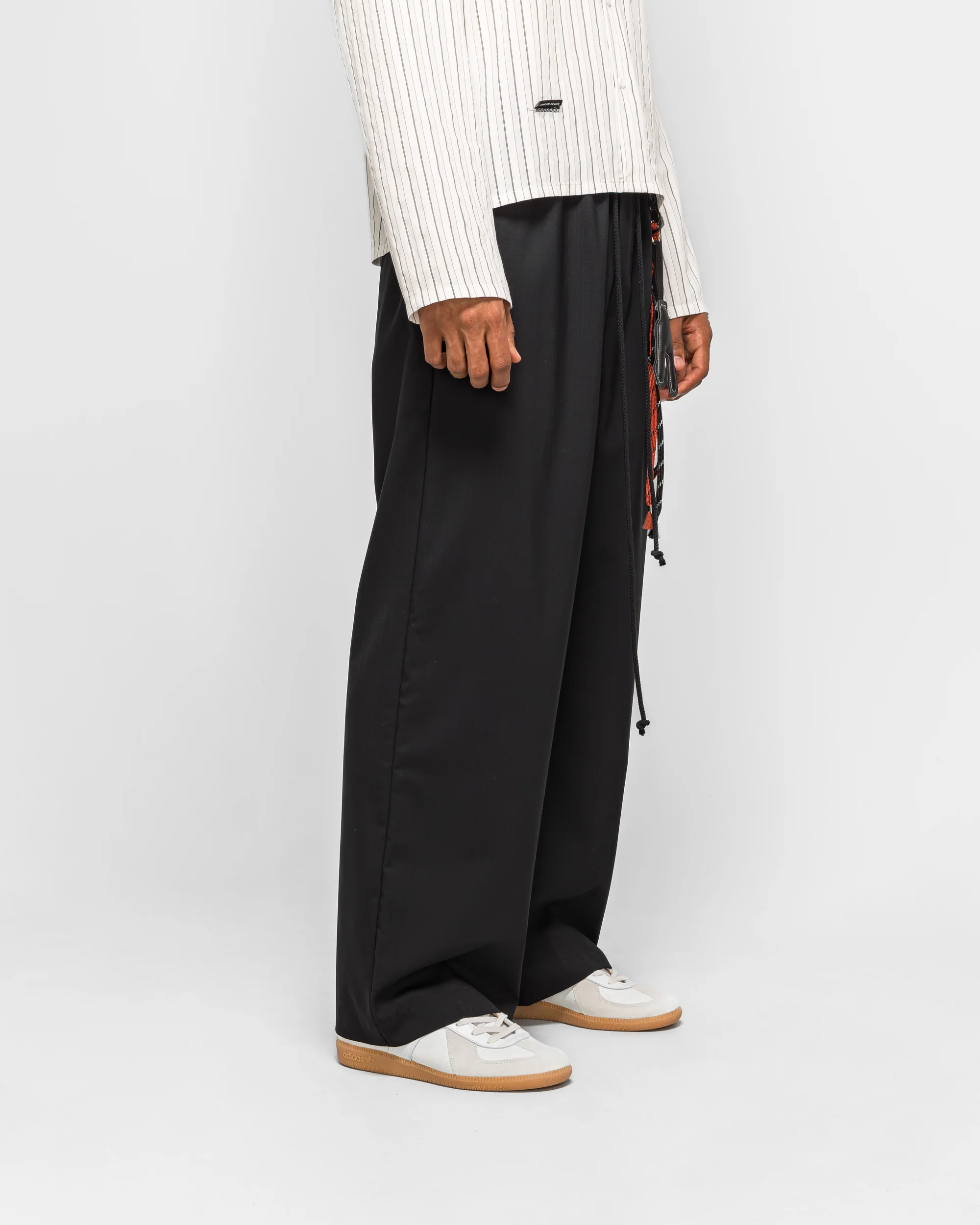Relaxed Lounge Pant - Black Light Gabardine - Image 3