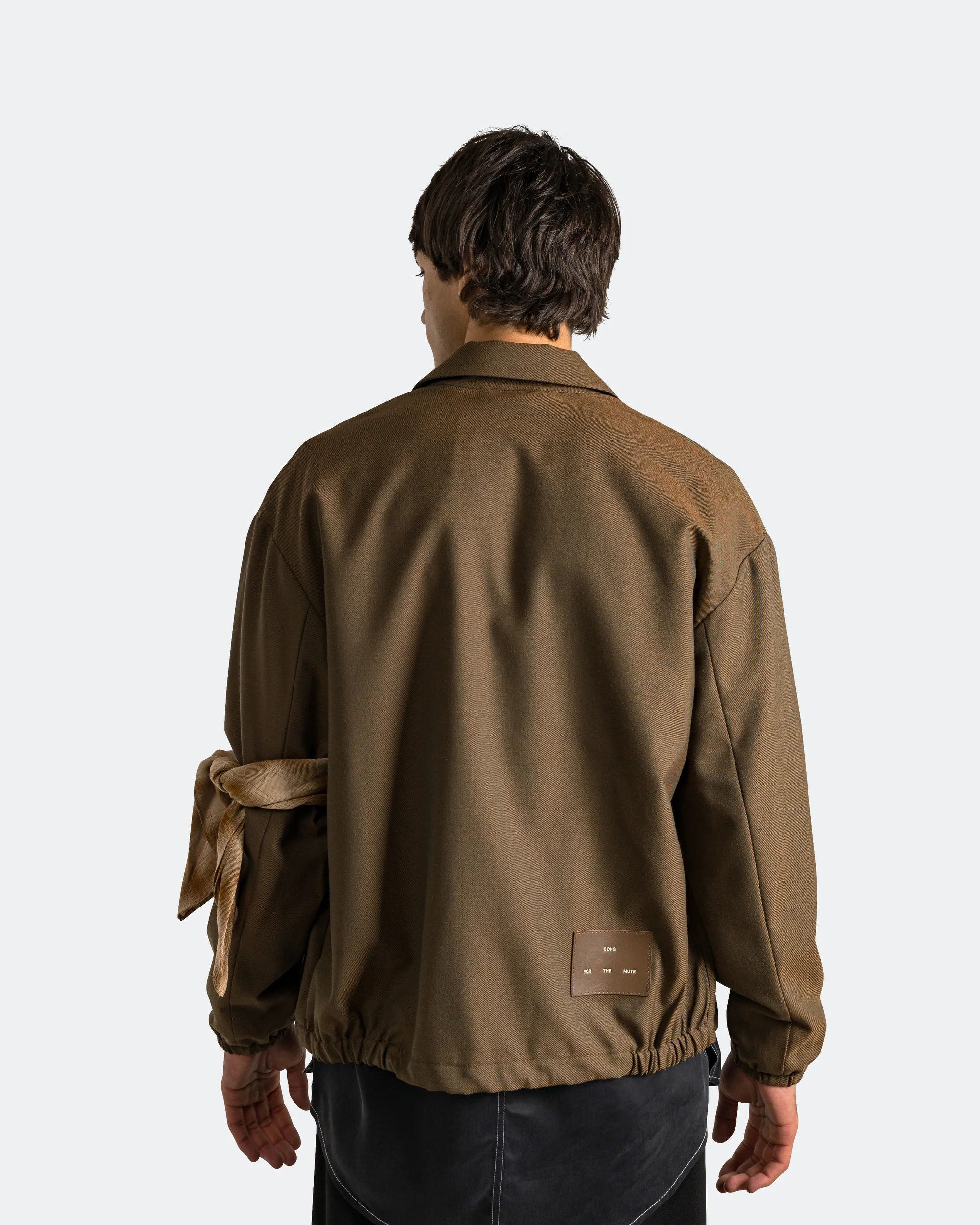 Slim Coach Jacket - Brown Chambre Gabardine - Image 4