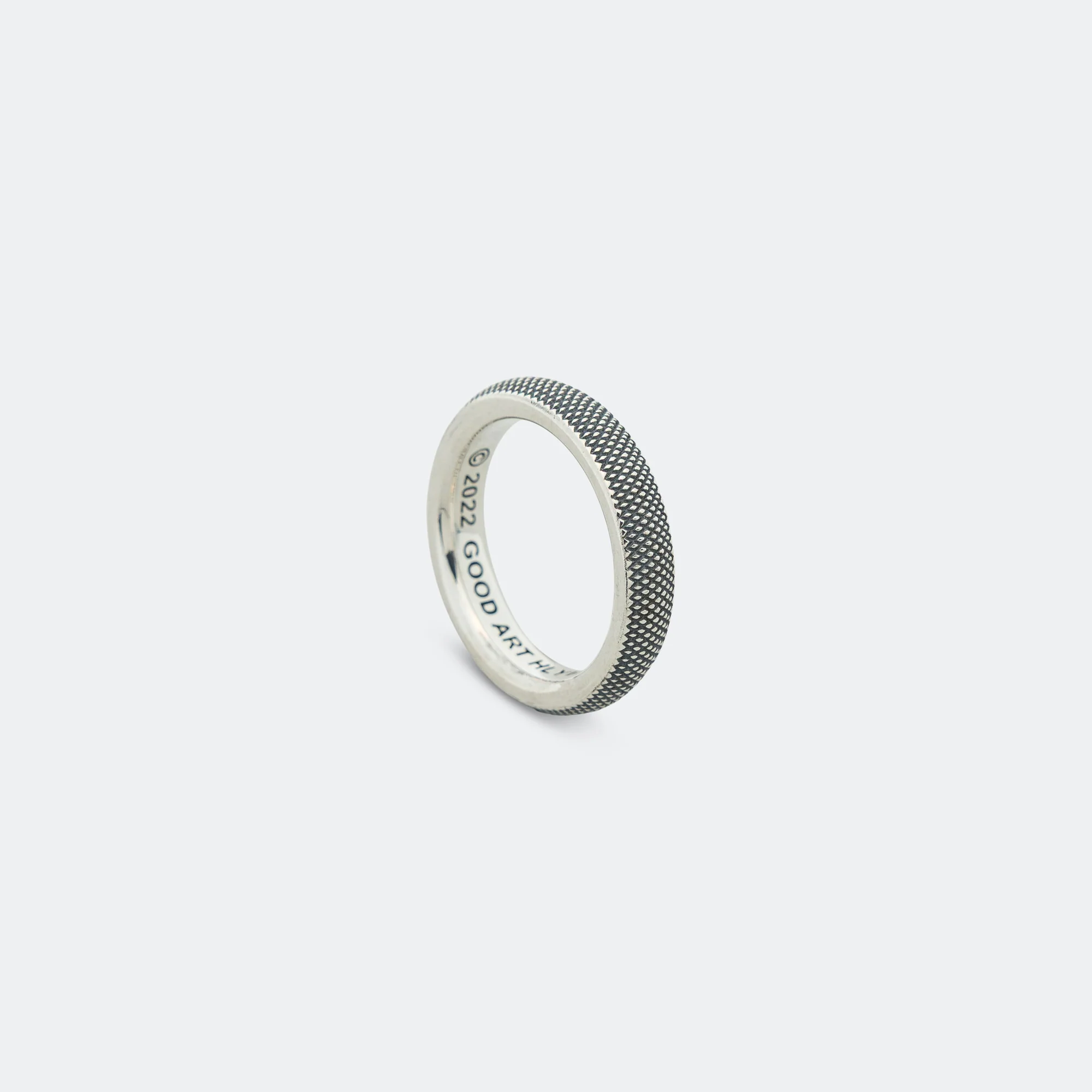 Spacer Ring Goosebumps - 925 Silver - Image 2