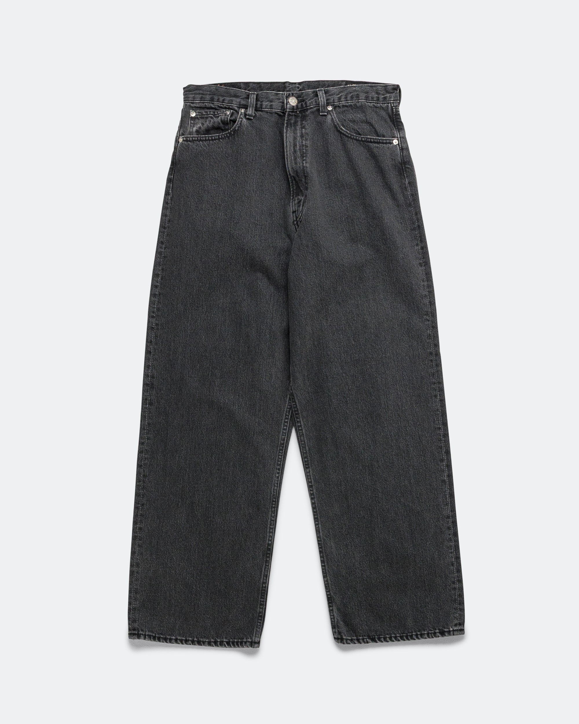 Super Dad's Fit Pants - Black Denim Stone Wash