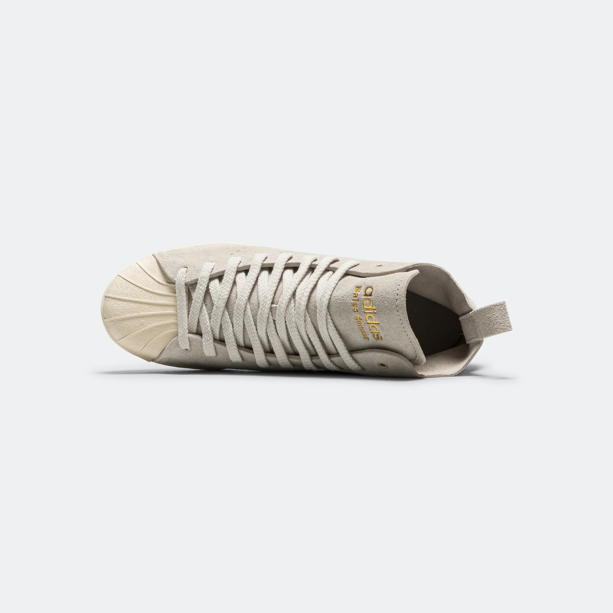 Superstar Hi x Wales Bonner - Mist Stone/Wonder White-Gold Metallic - Image 4