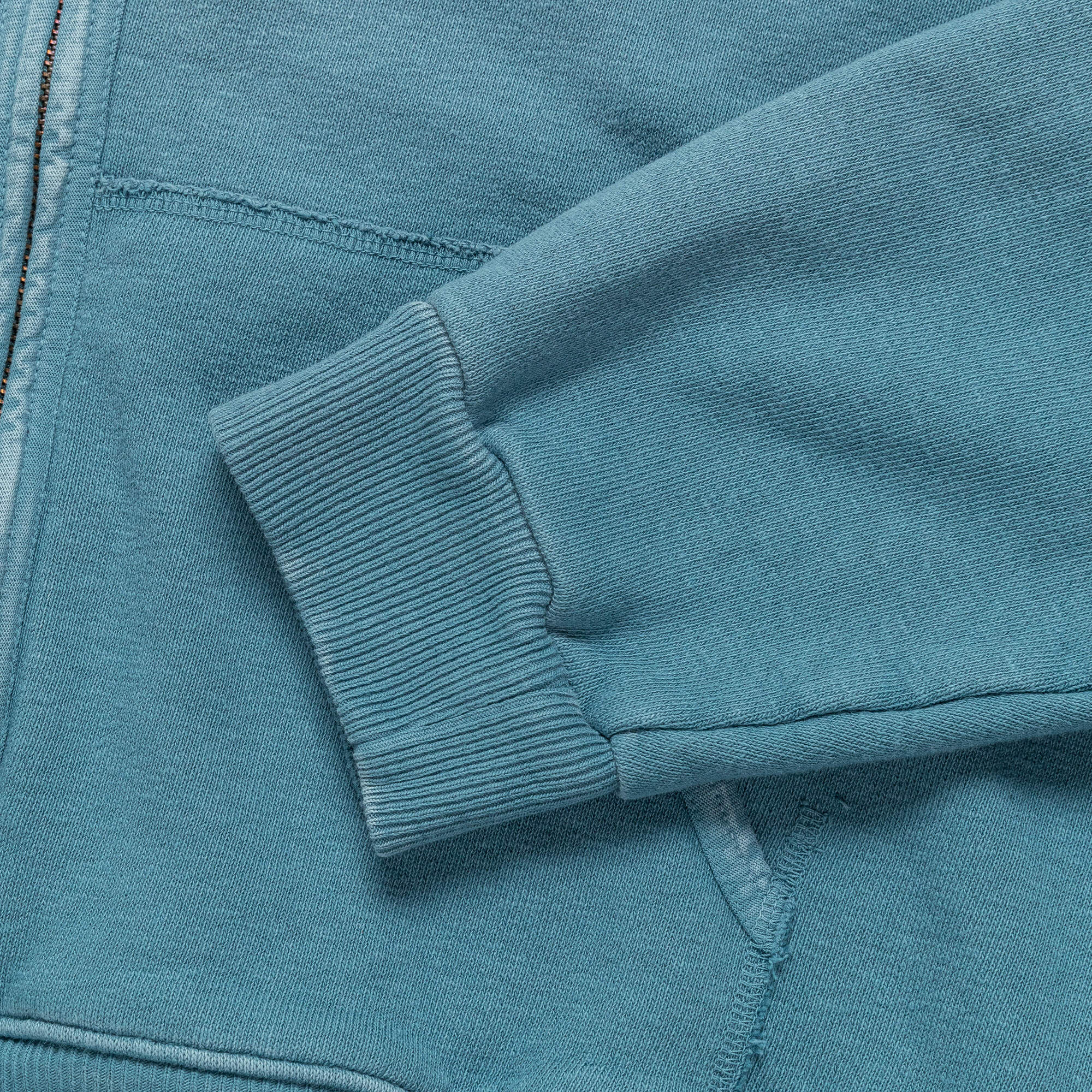 SWT Knit ZIP-UP GYM Parka - Turquoise - Image 3