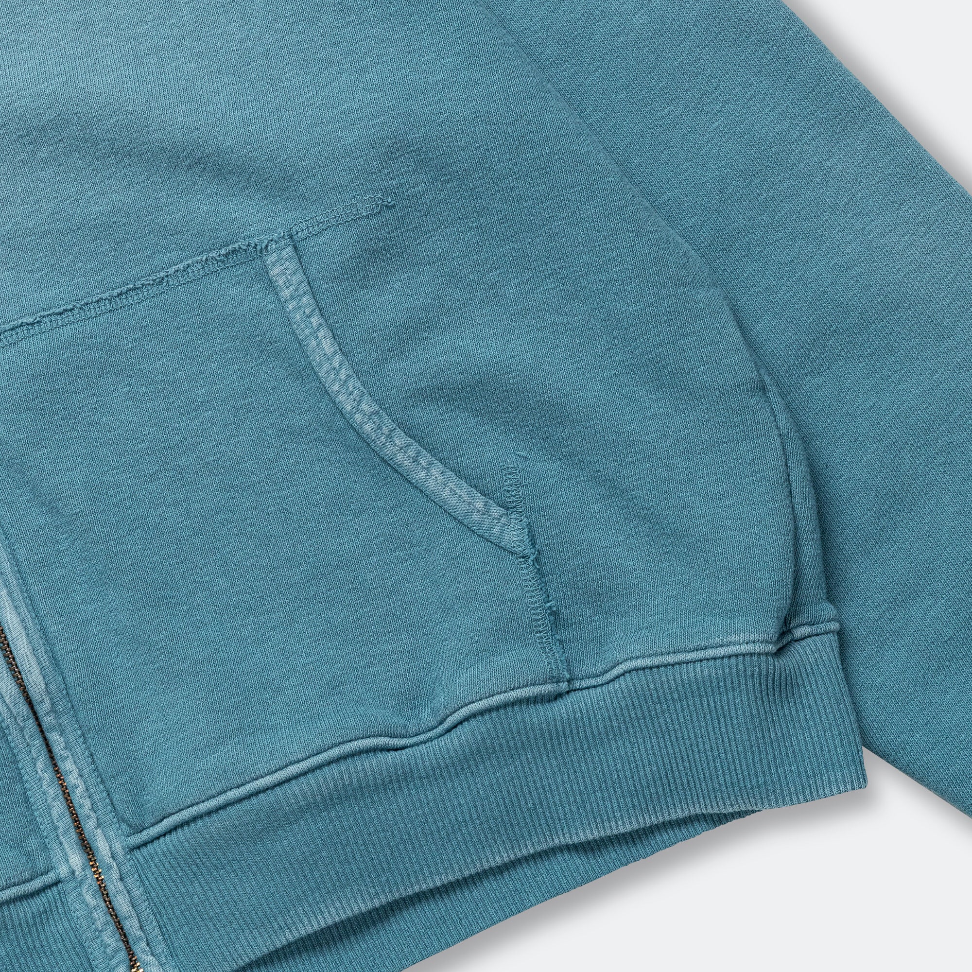 SWT Knit ZIP-UP GYM Parka - Turquoise - Image 4