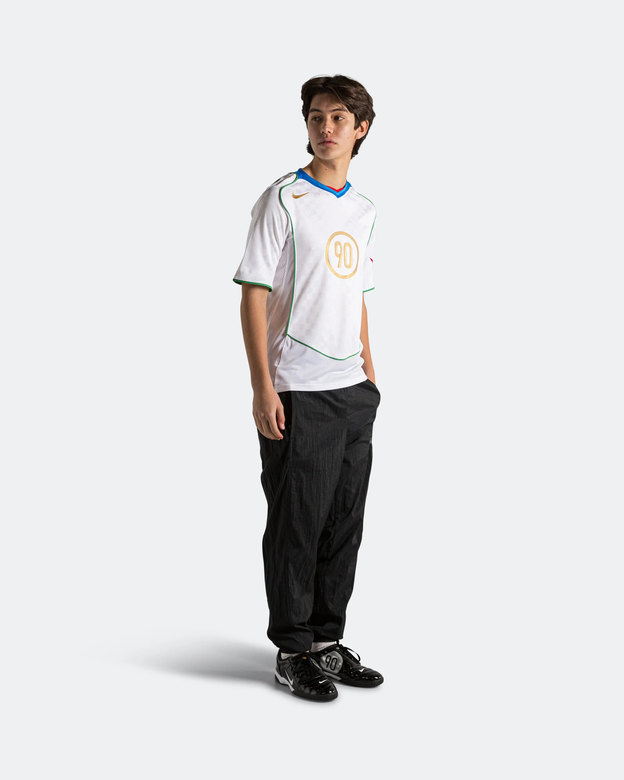 T90 Water Repellent Track Pant - Black/Gym-Red - Image 4