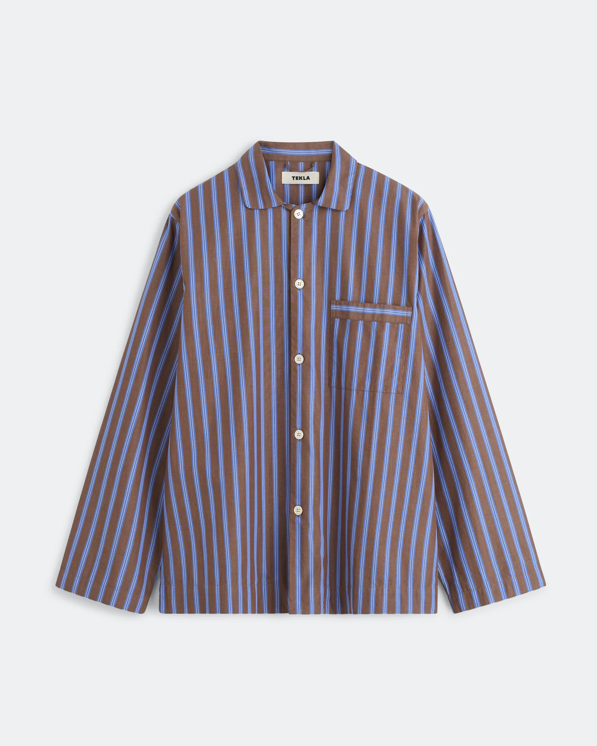 Pyjama Shirt - Chestnut Stripes