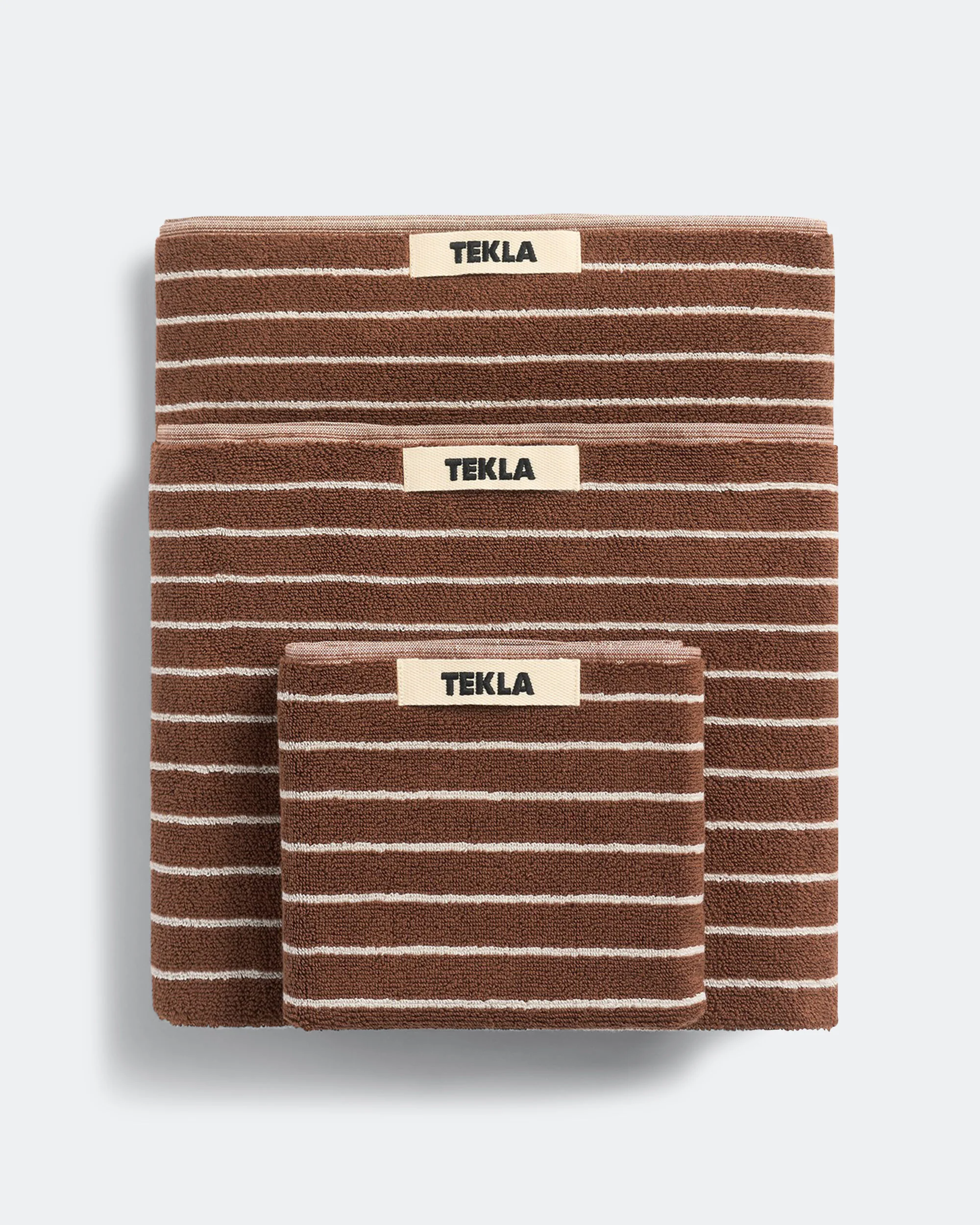 Terry Towel - Rust Stripes