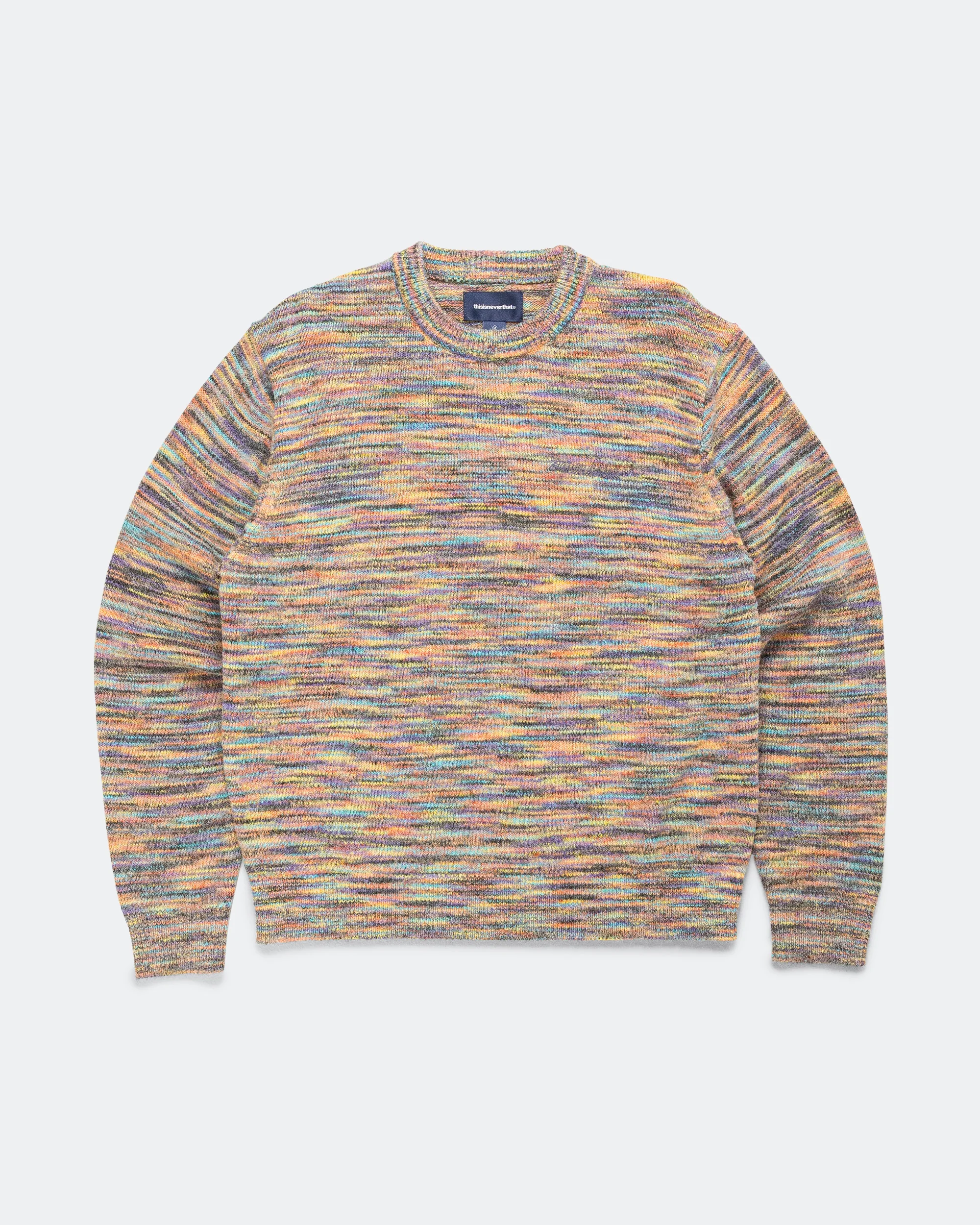 Static Knit Sweater - Rainbow