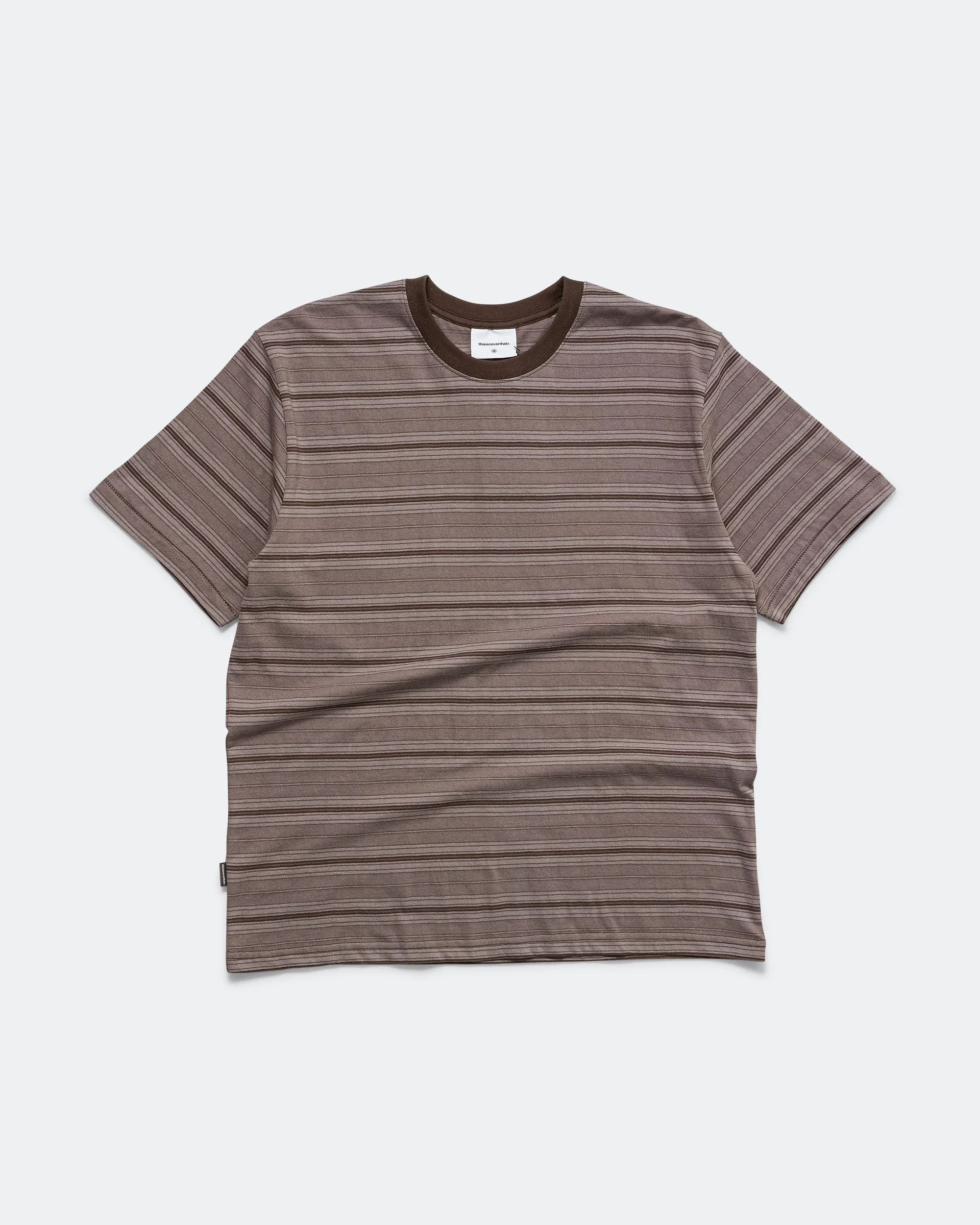 Striped SS Tee - Brown