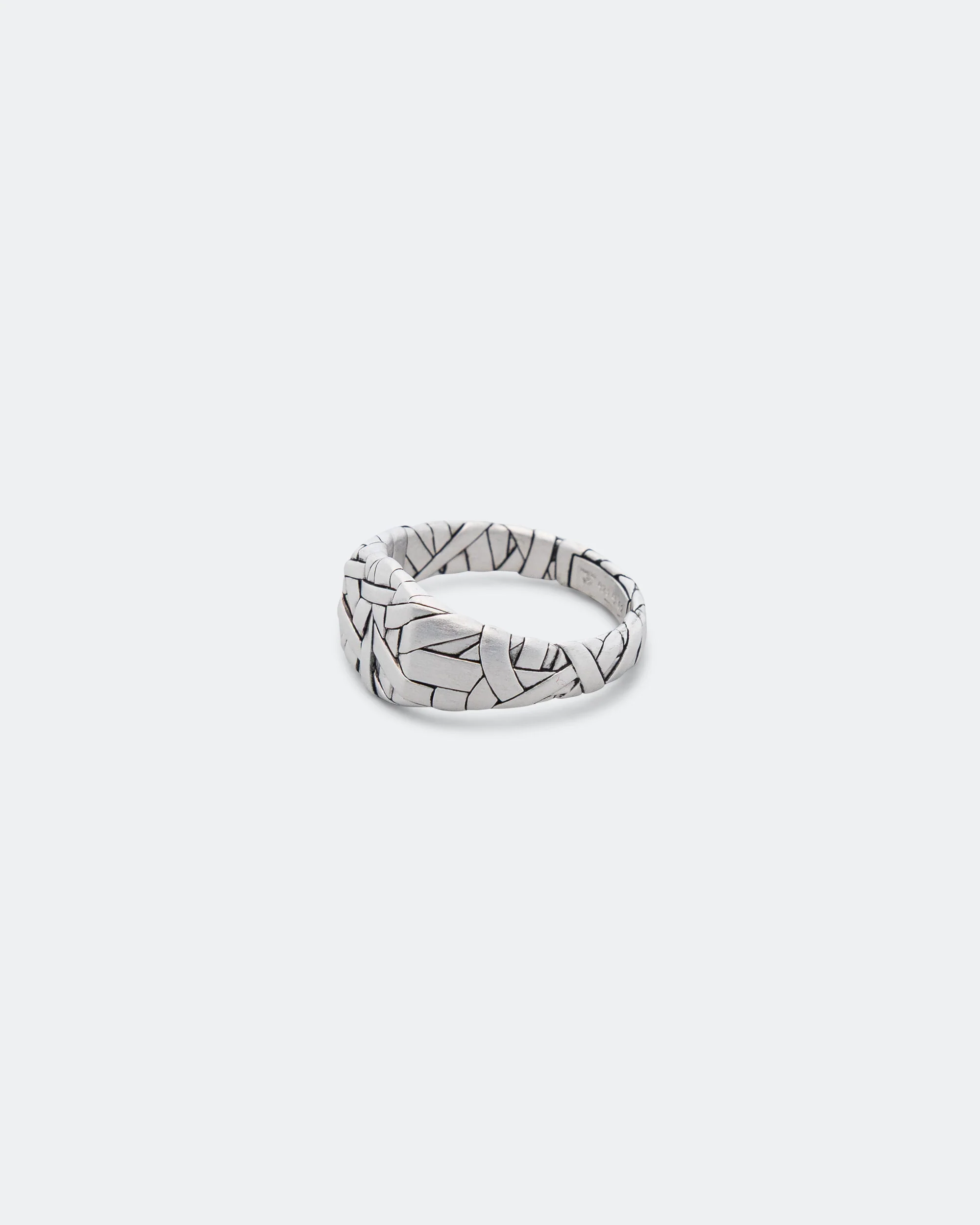 Quilt Ring Small - 925 Silver - Image 3
