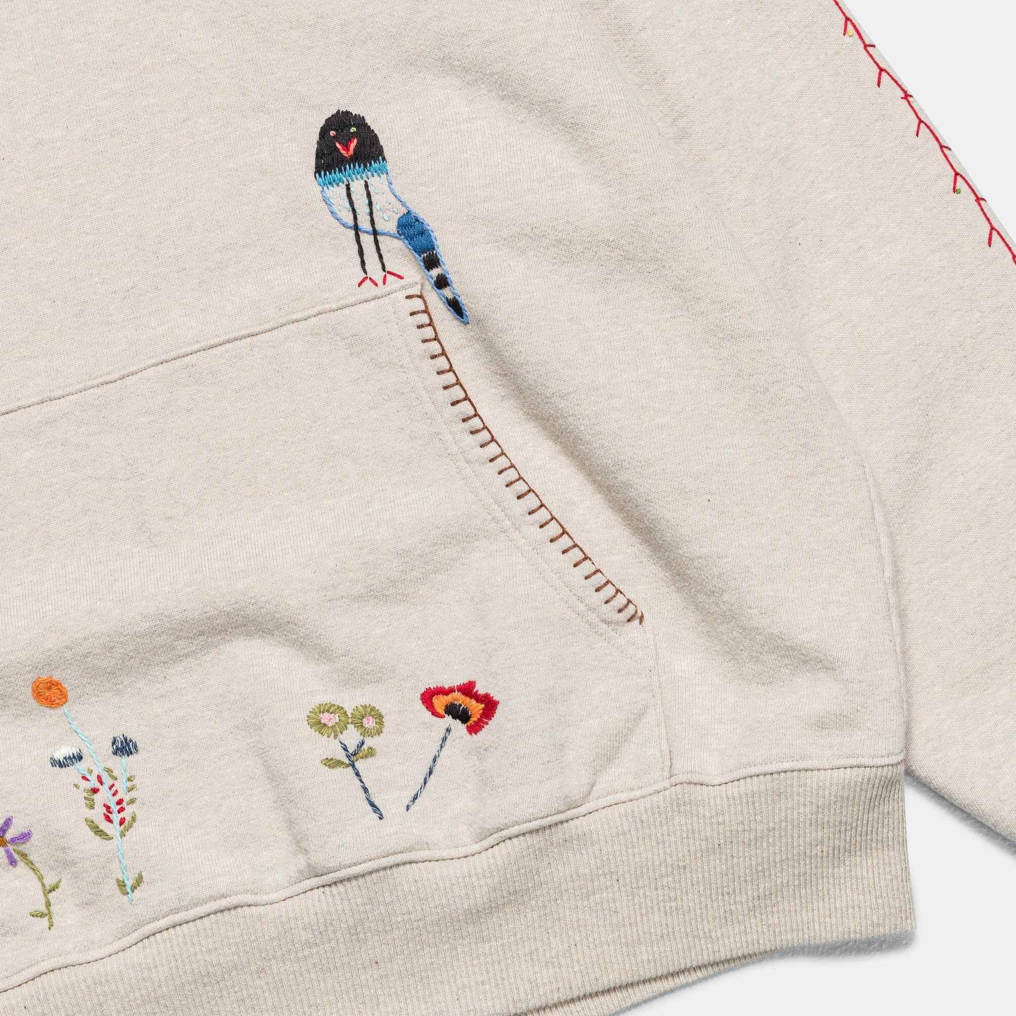 TOP SWT Knit Hoodie (MAGPIE) - Ecru - Image 6