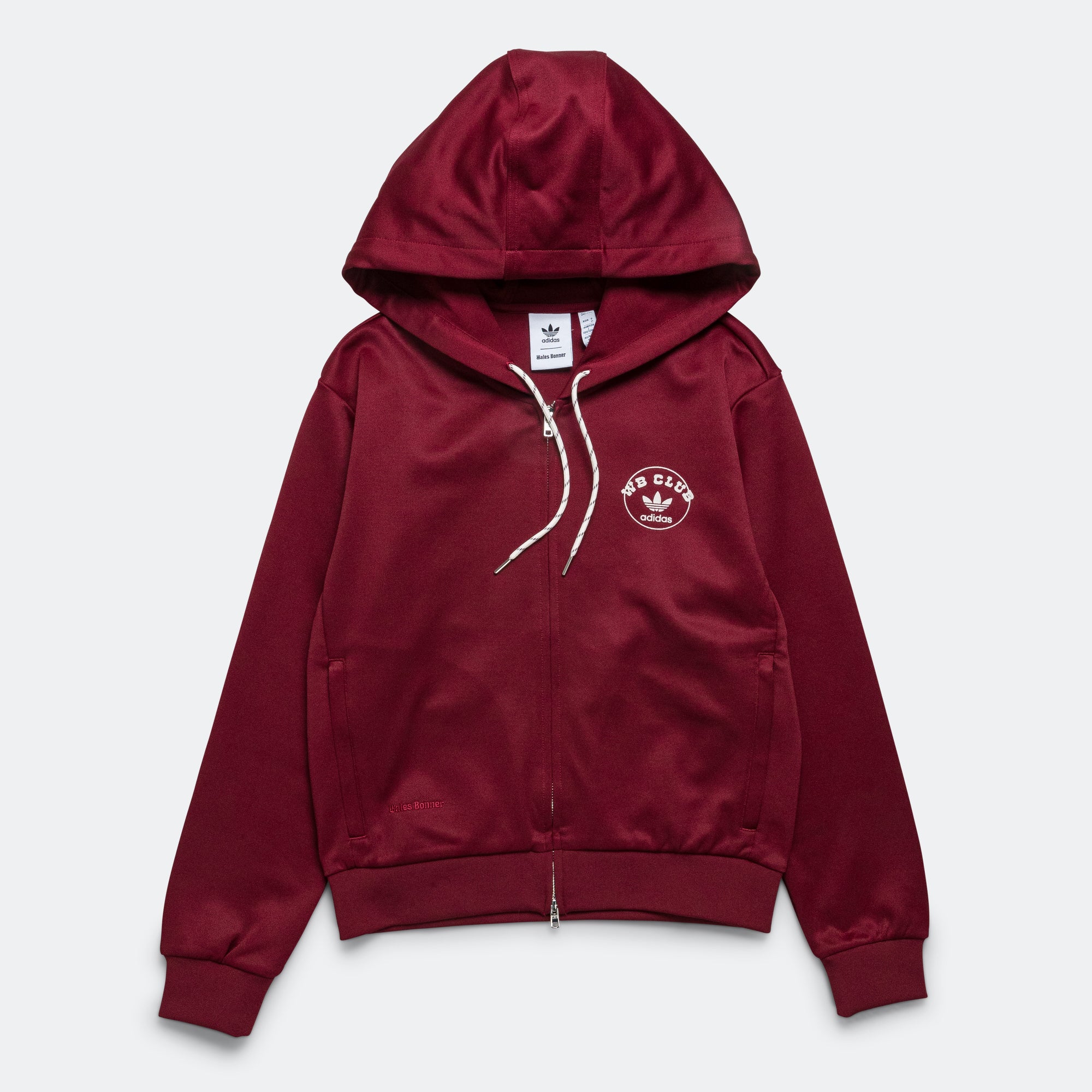 Track Hoodie x Wales Bonner - Core Burgundy