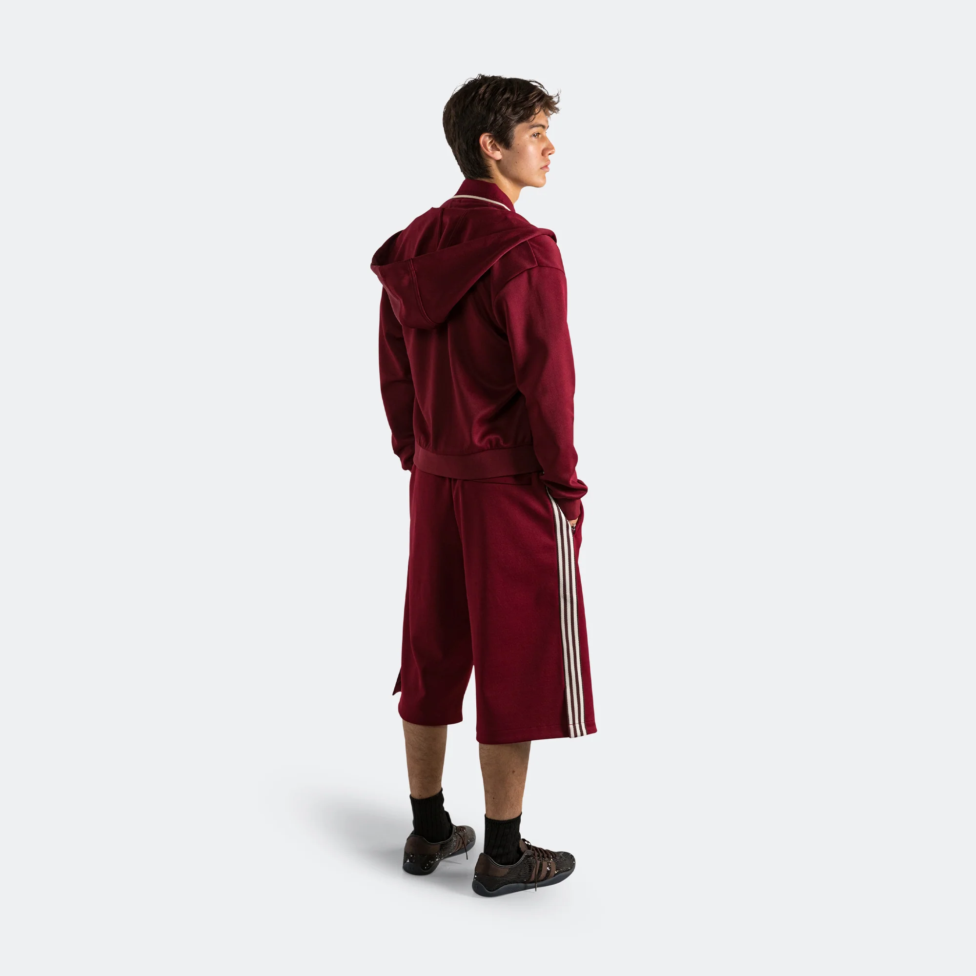 Track Hoodie x Wales Bonner - Core Burgundy - Image 8