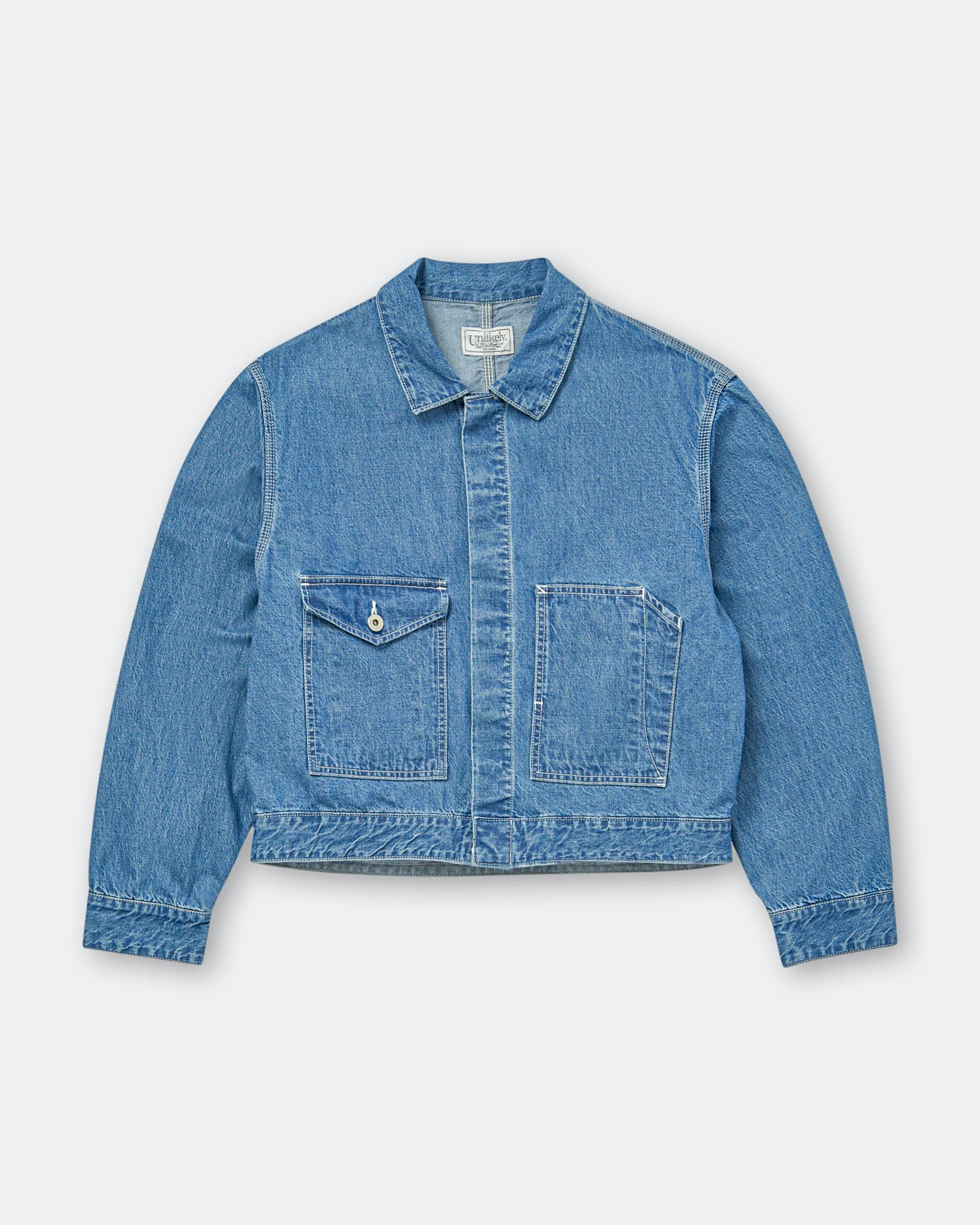 Chopped Coverall Tops - Used Indigo