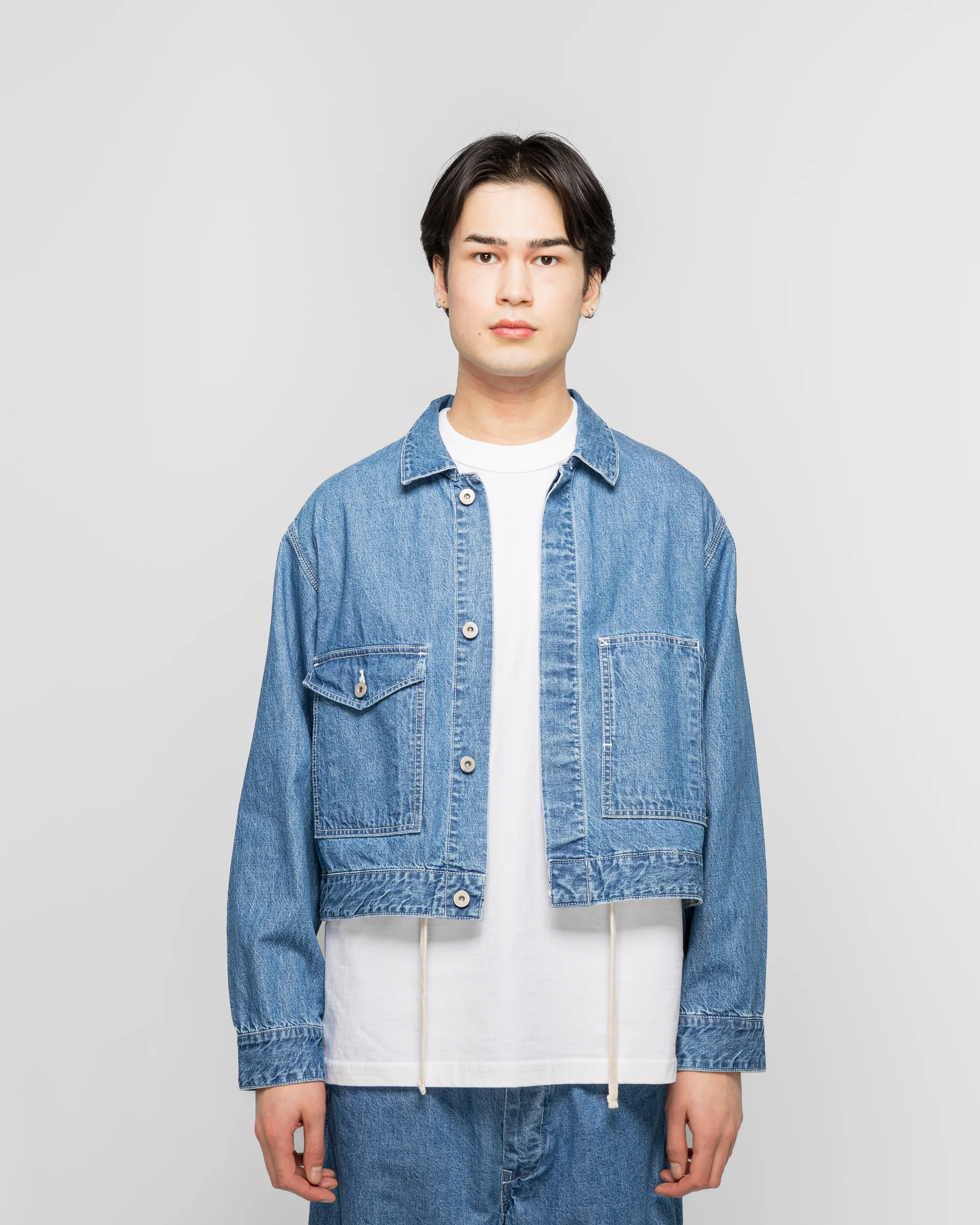 Chopped Coverall Tops - Used Indigo - Image 2