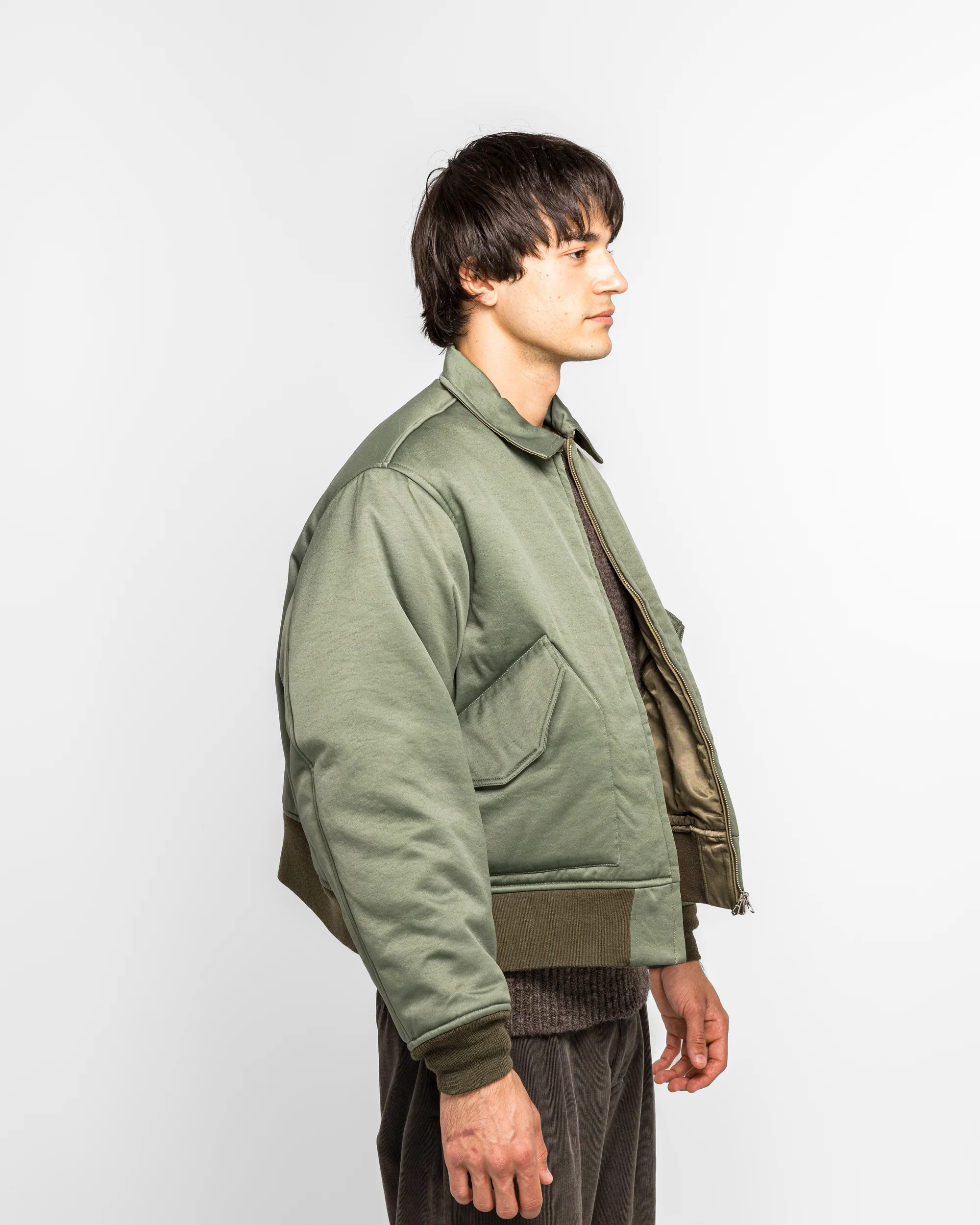 Reversible Flight Yokosuka Jacket - Sage Green - Image 3