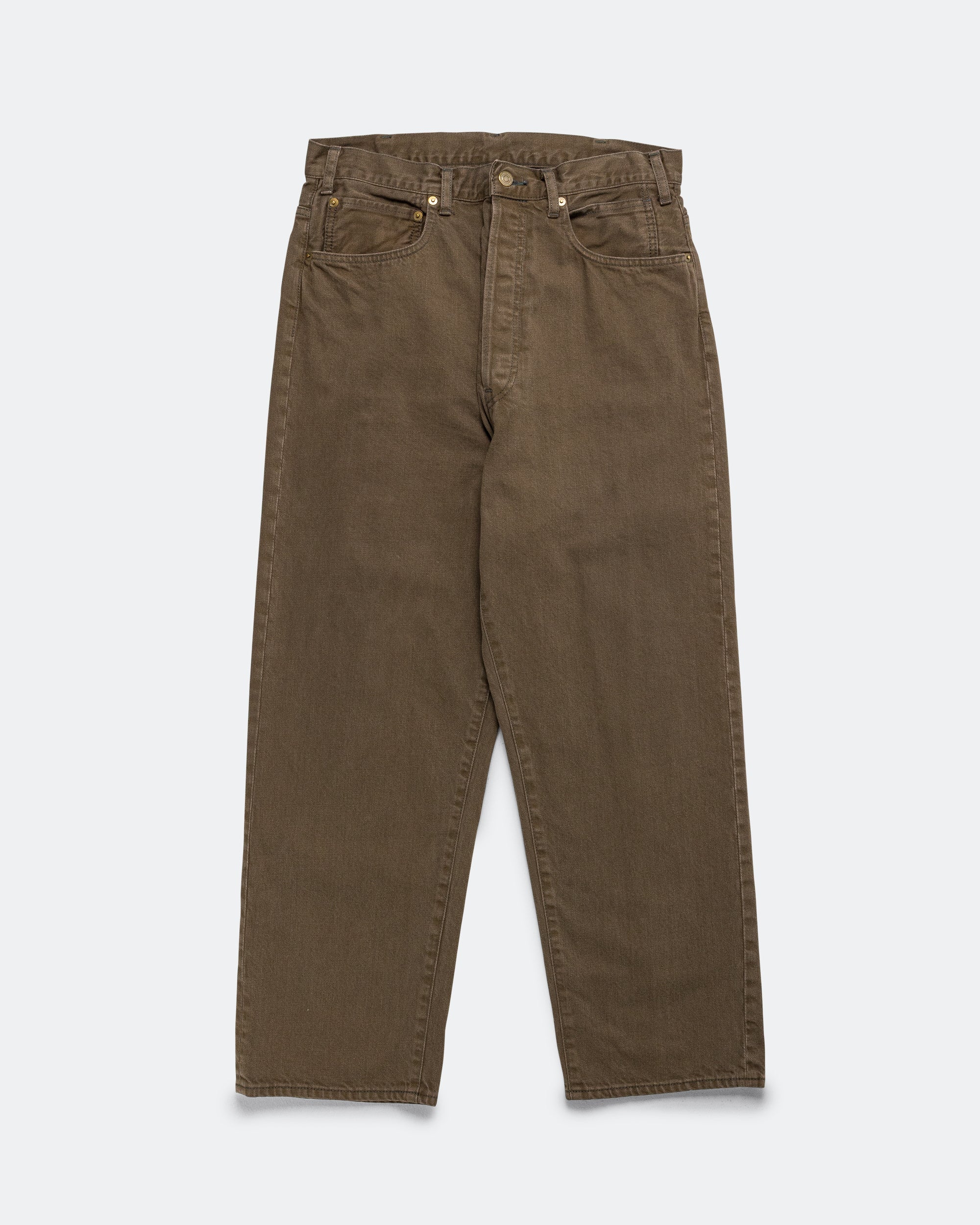 Time Travel Jean Wide Color Denim - Brown Wash