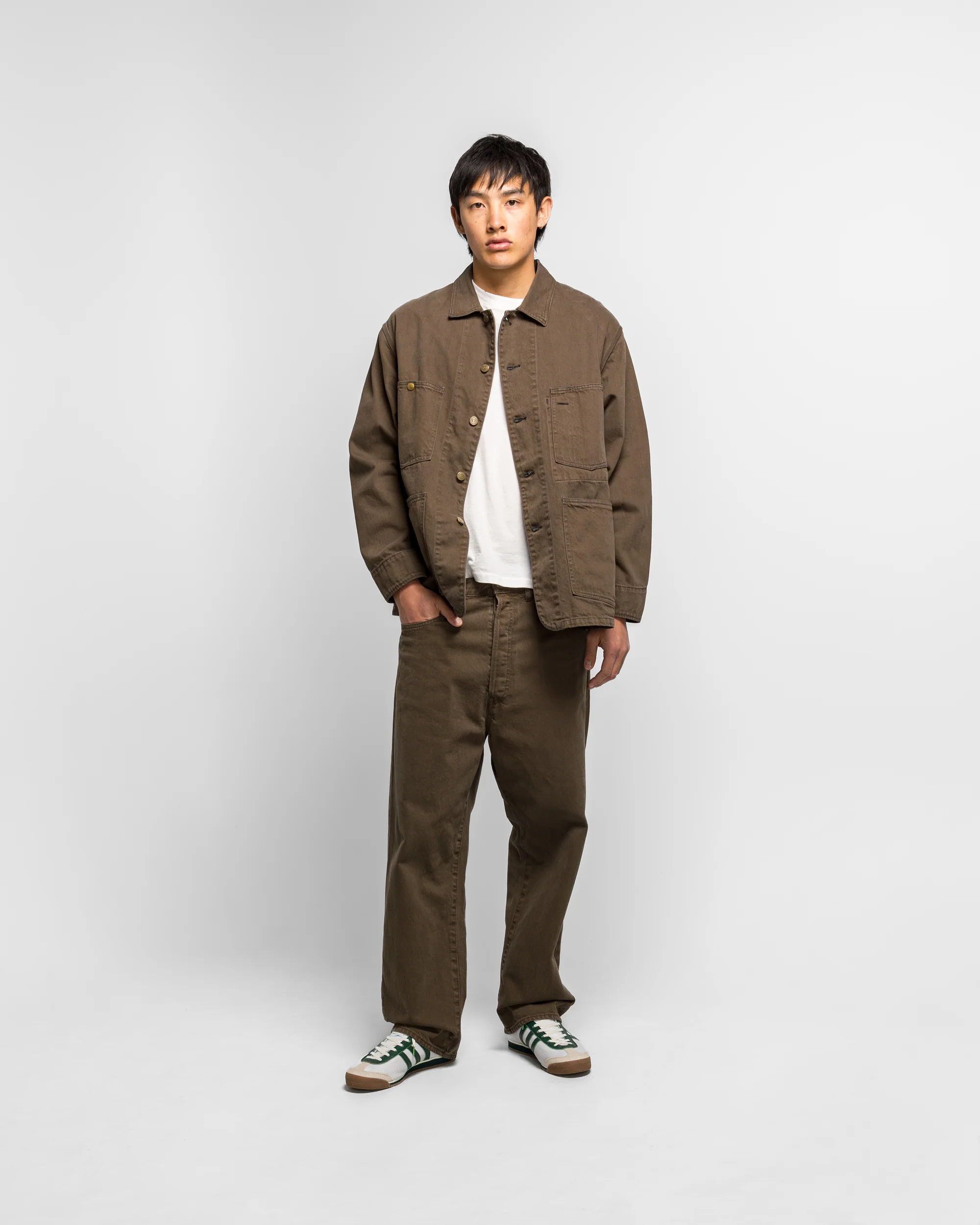 Time Travel Jean Wide Color Denim - Brown Wash - Image 6