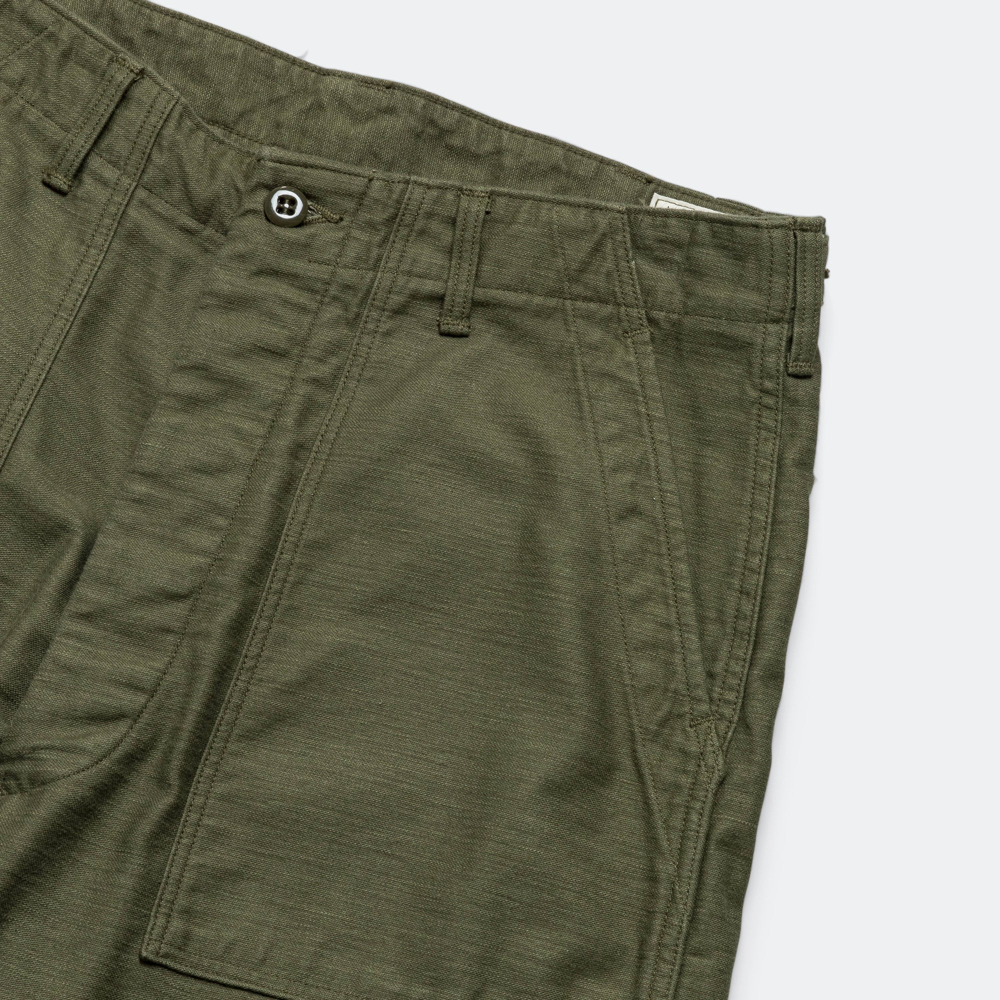 Vintage Fit Fatigue Pants - Dark Olive - Image 3