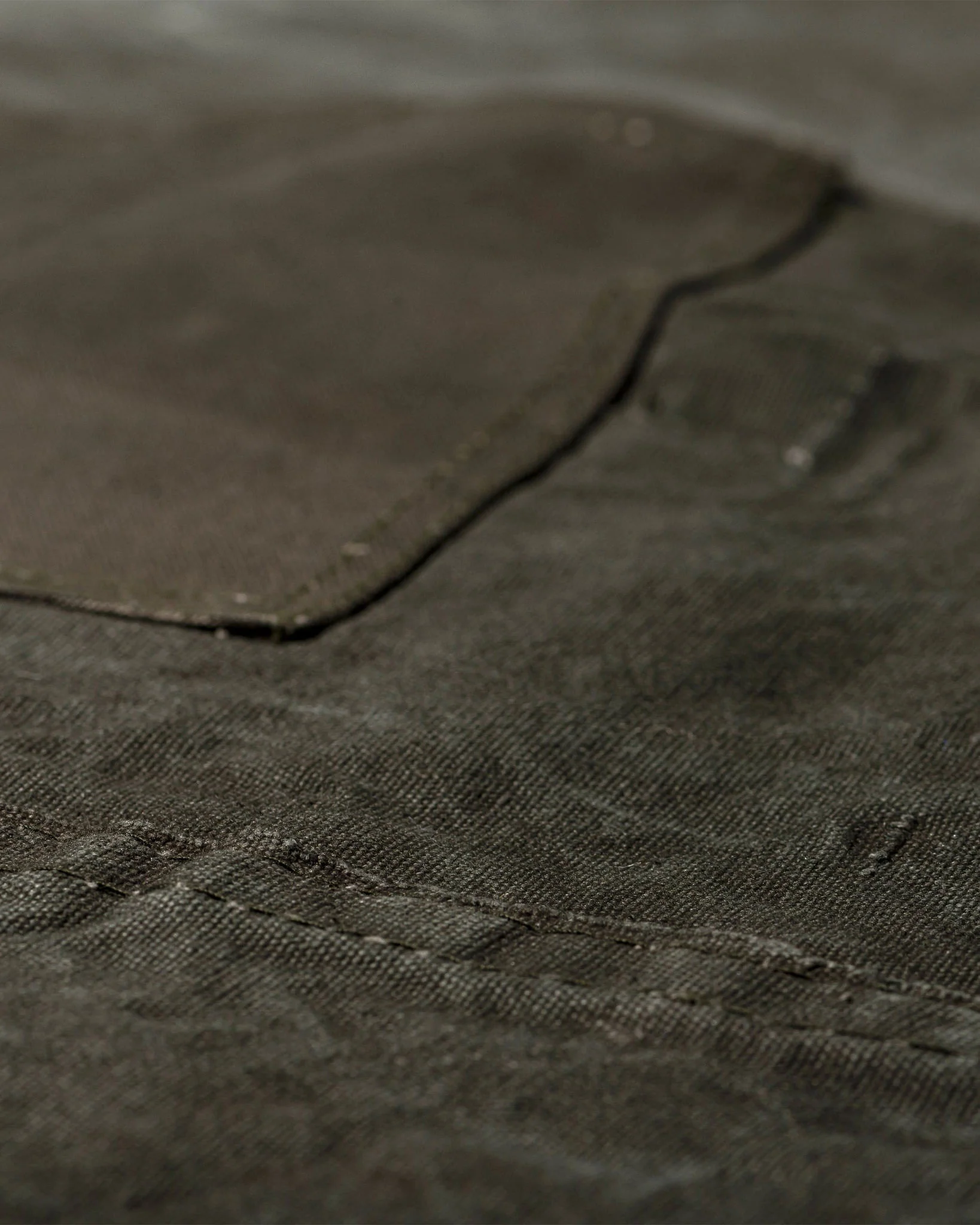 Vintage Tent Fabric Apron - Image 3