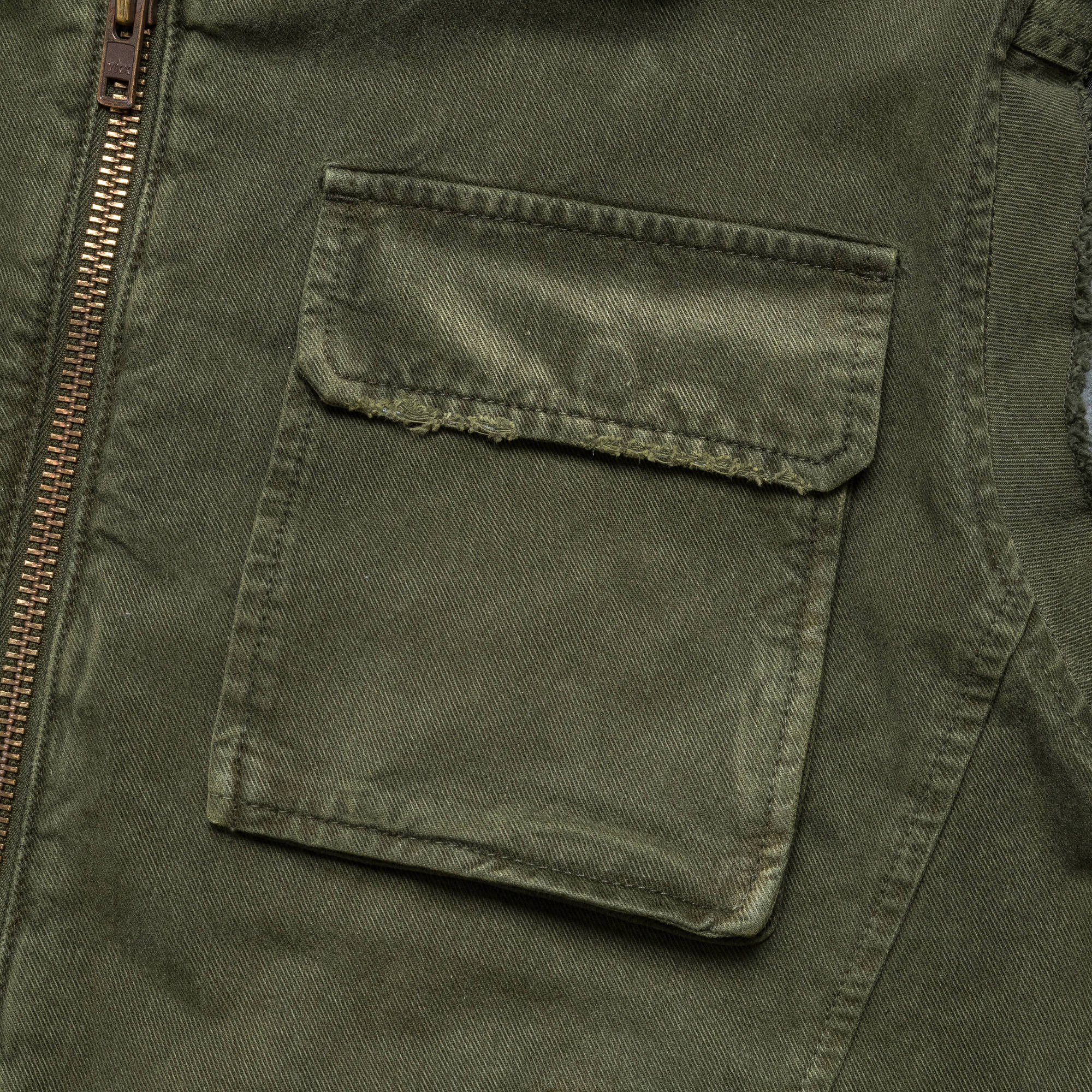 Washed Gilet - Green - Image 4
