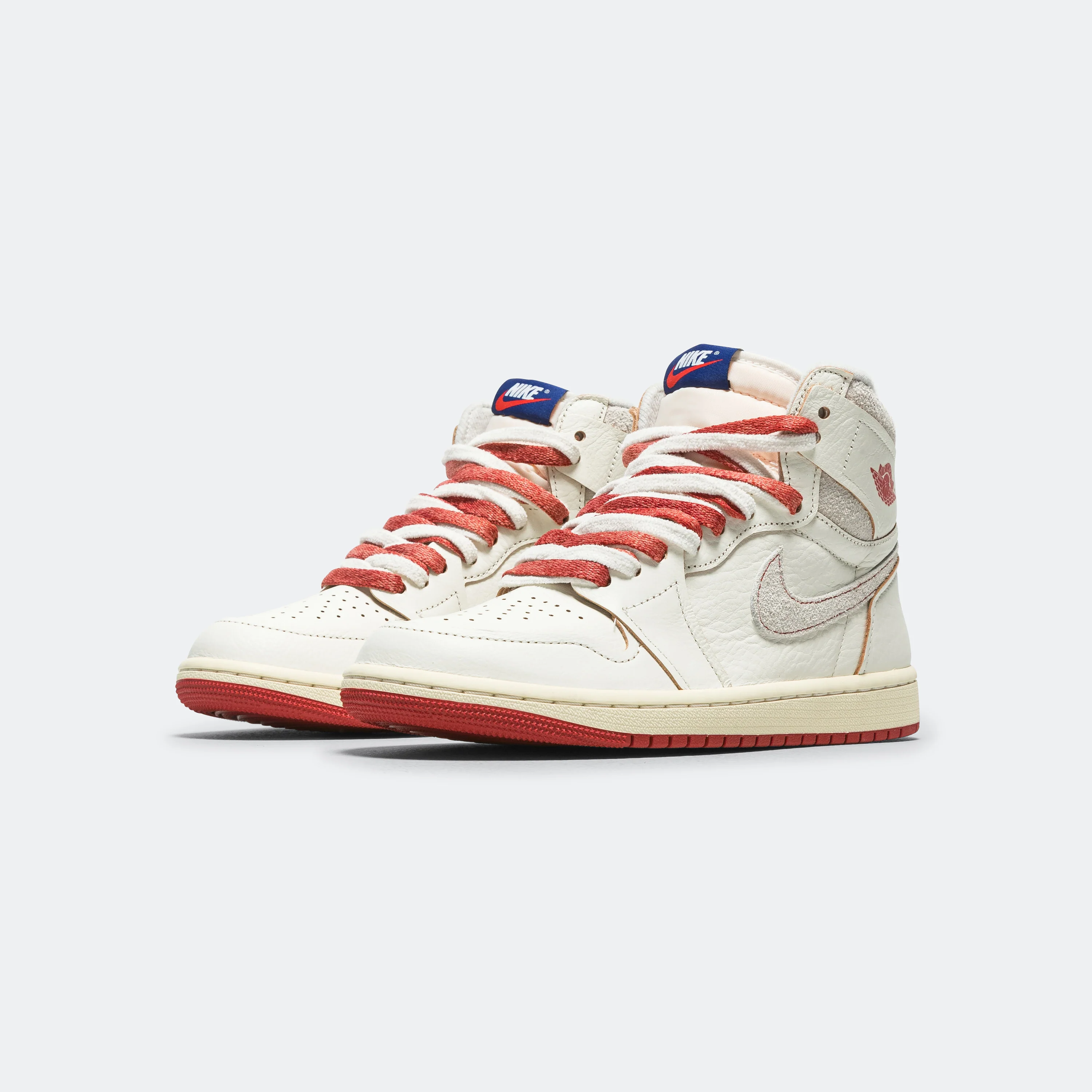 Womens Air Jordan 1 High OG - Sail/Cinnabar-Light Bone - Image 2