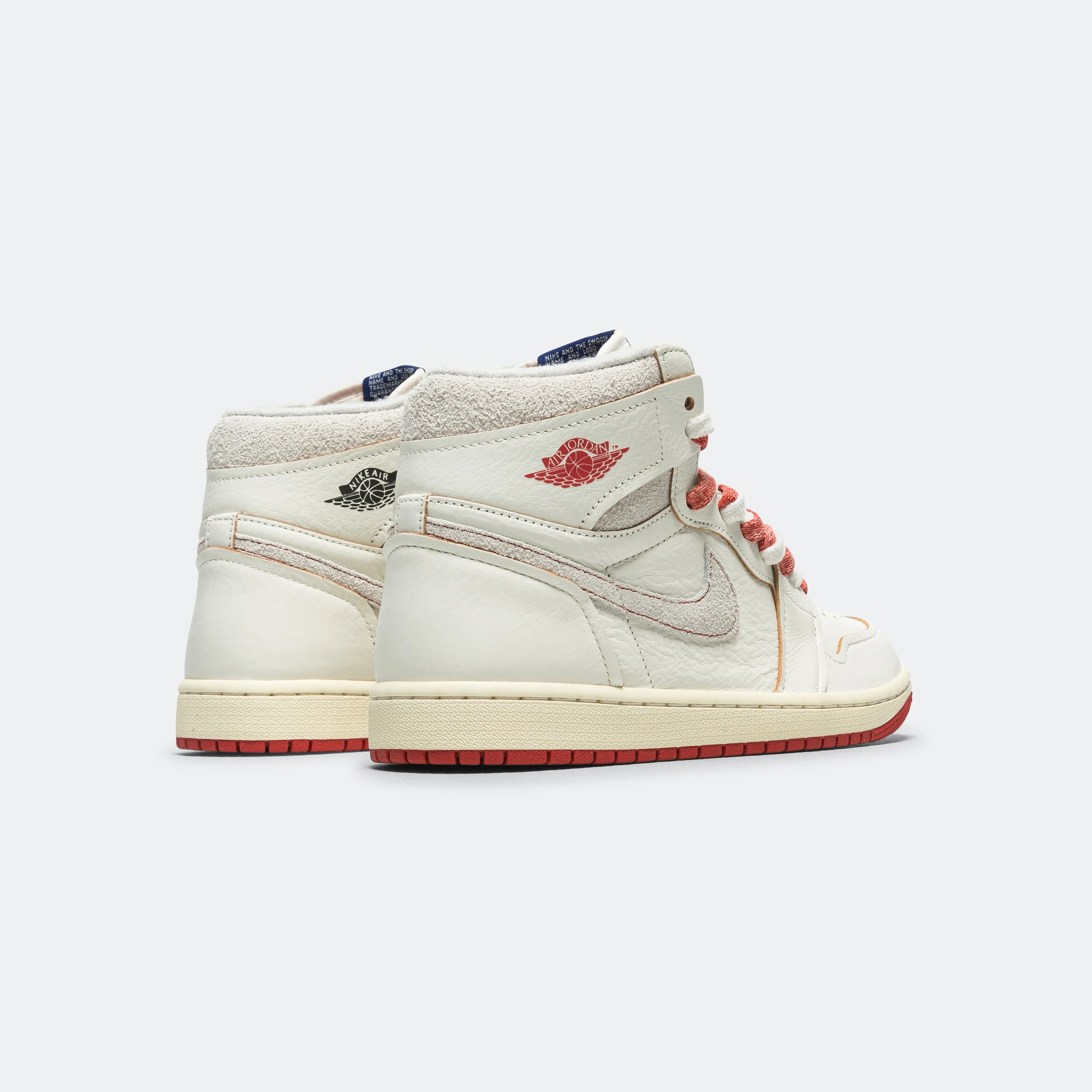 Womens Air Jordan 1 High OG - Sail/Cinnabar-Light Bone - Image 3