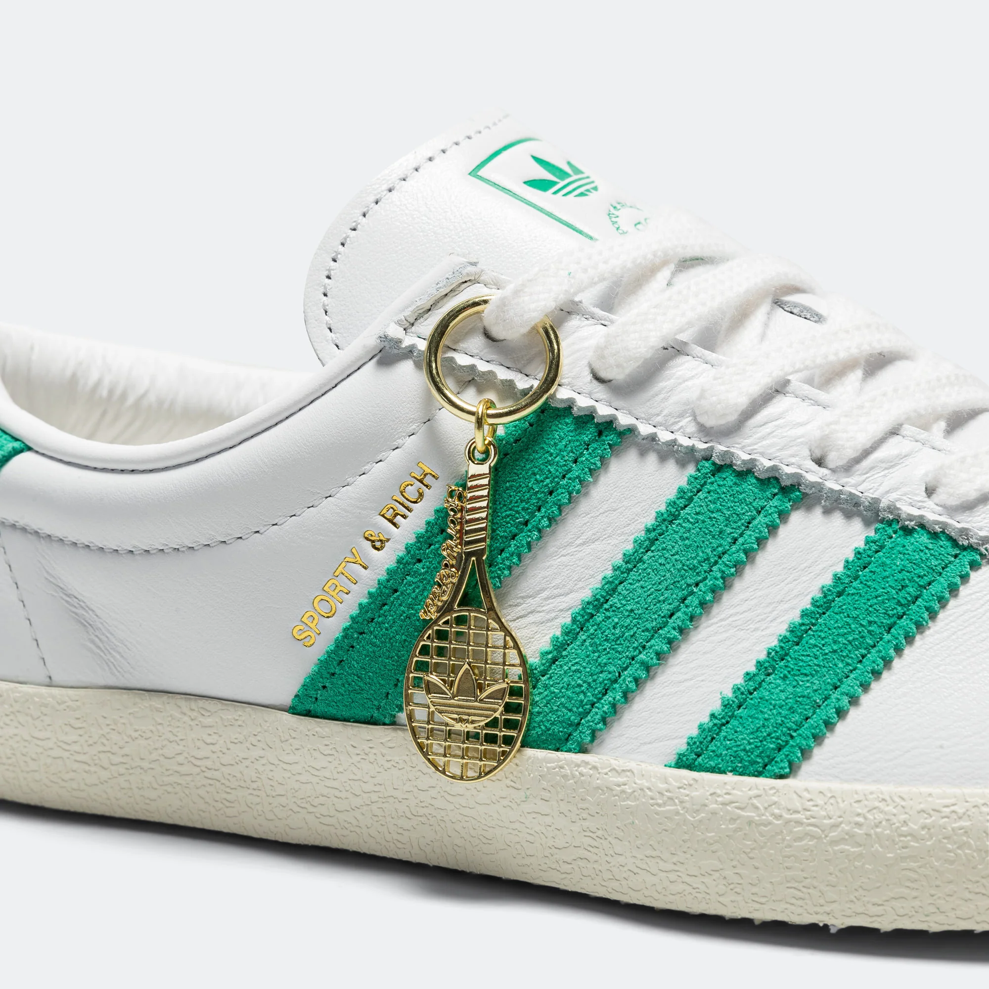 Womens Blanc x Sporty & Rich - Cloud White/Off White-Court Green - Image 6