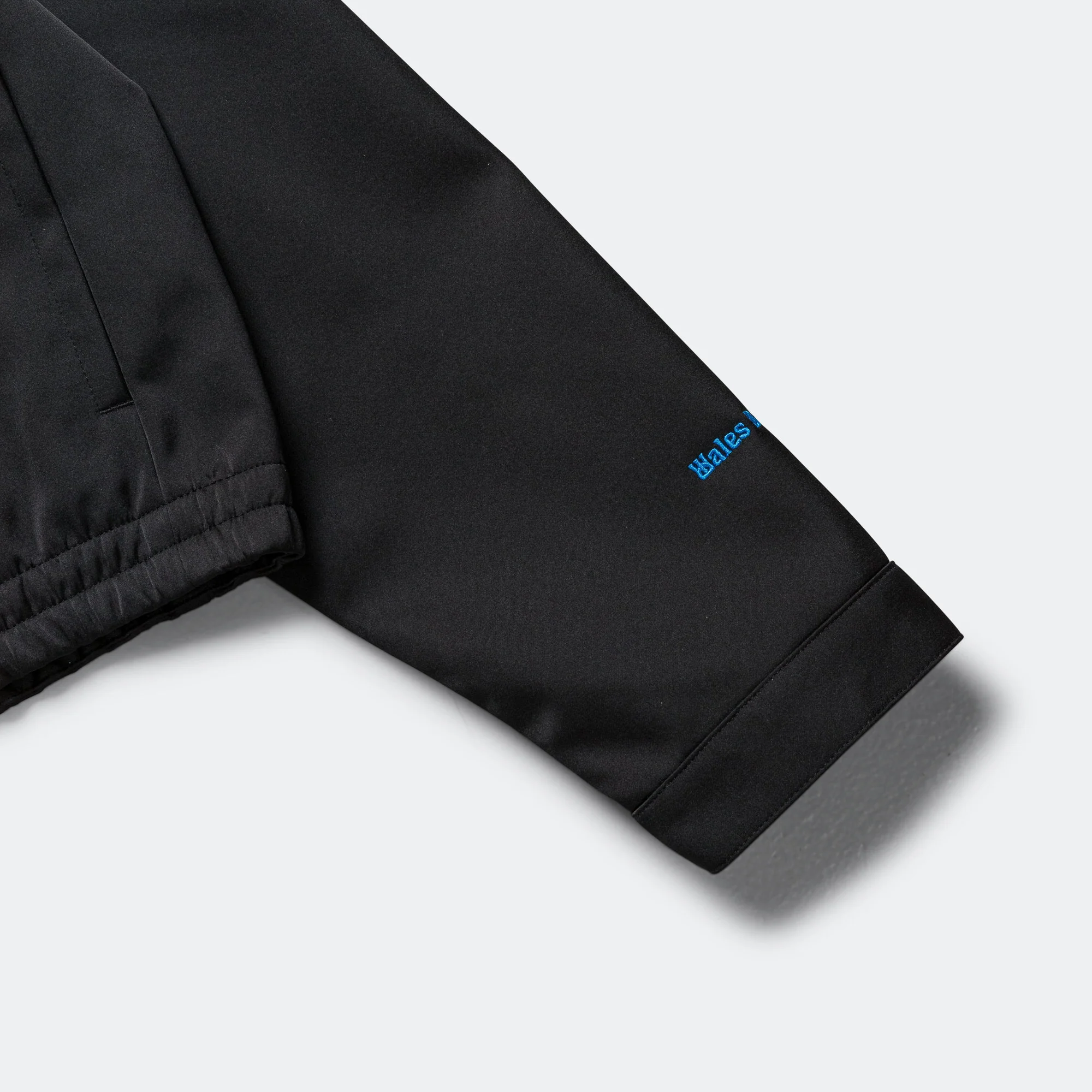 Womens Satin Hoodie x Wales Bonner - Black - Image 6