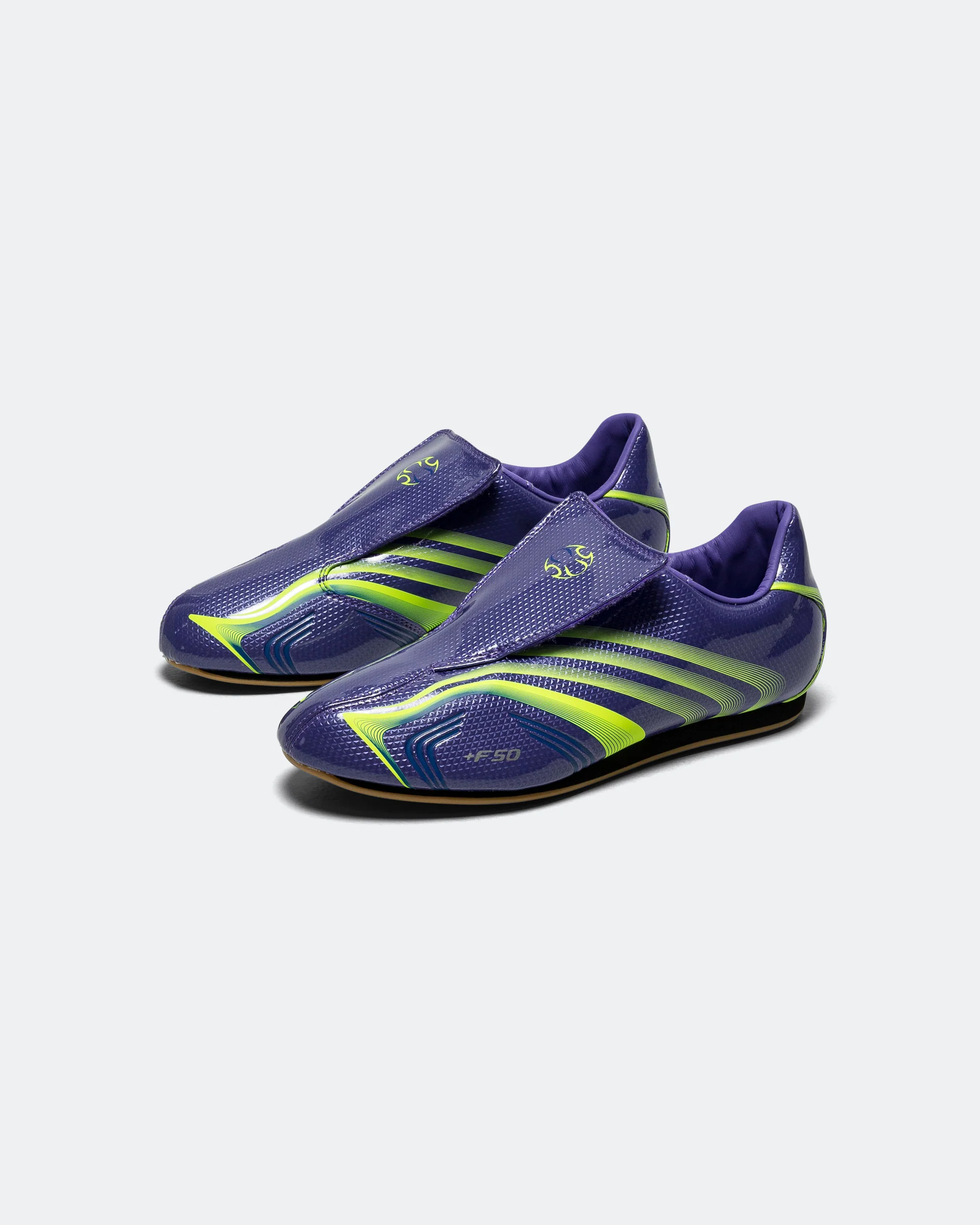 Womens Taekwondo F50 - Purple Rush/Lucid Lemon-Royal Blue - Image 2