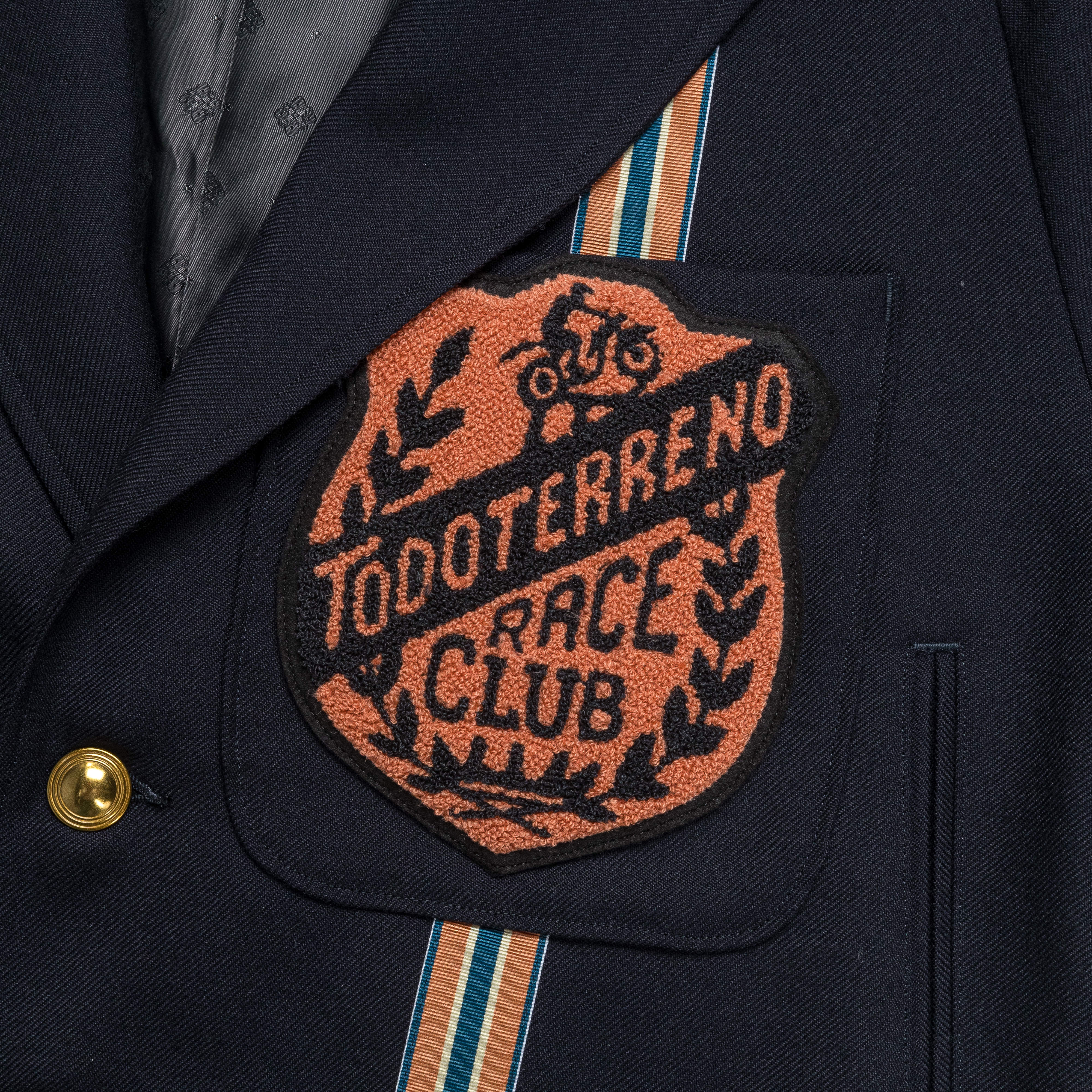 Wool Serge TODOTERRENO Drizzler Suit JKT - Navy - Image 4