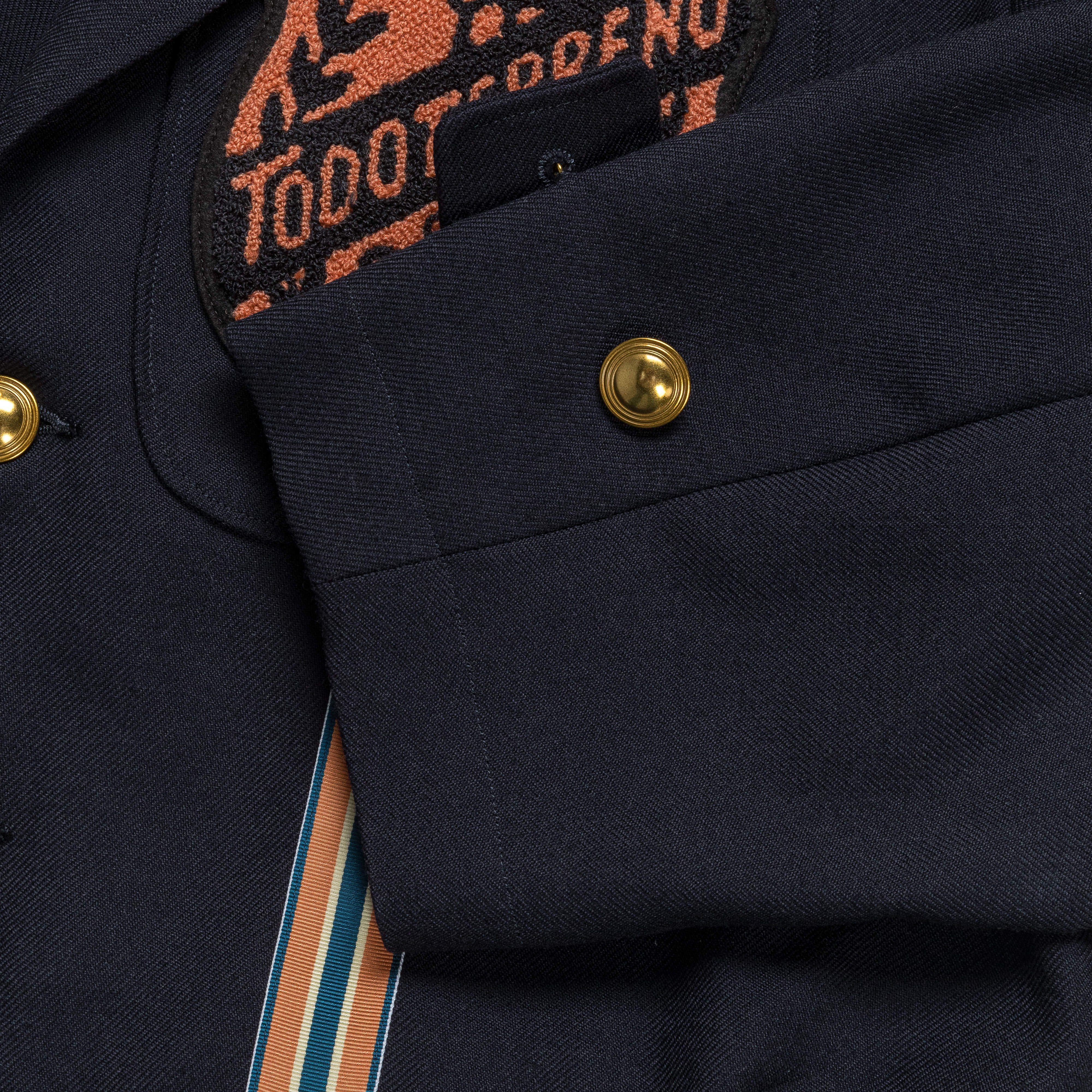 Wool Serge TODOTERRENO Drizzler Suit JKT - Navy - Image 5