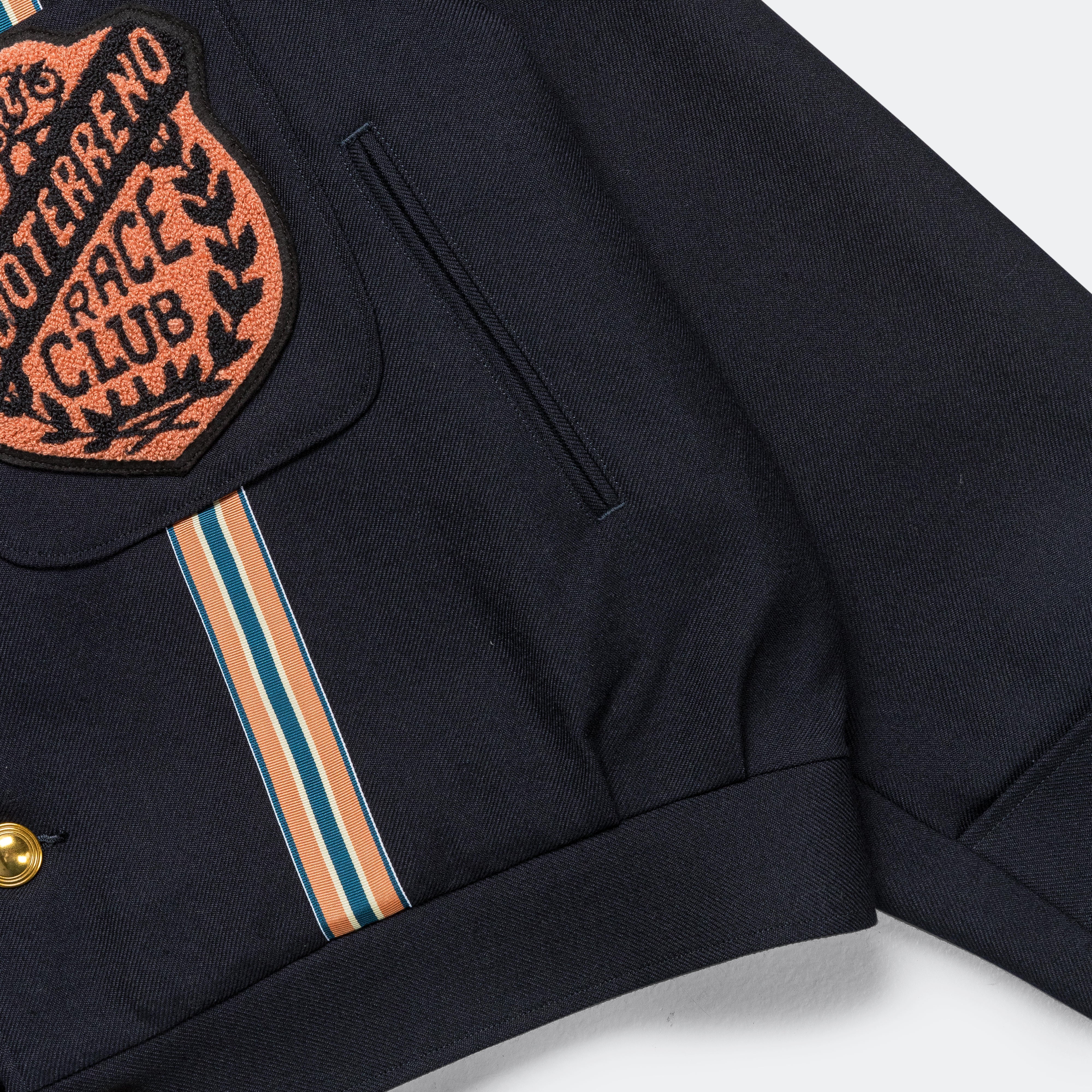 Wool Serge TODOTERRENO Drizzler Suit JKT - Navy - Image 7