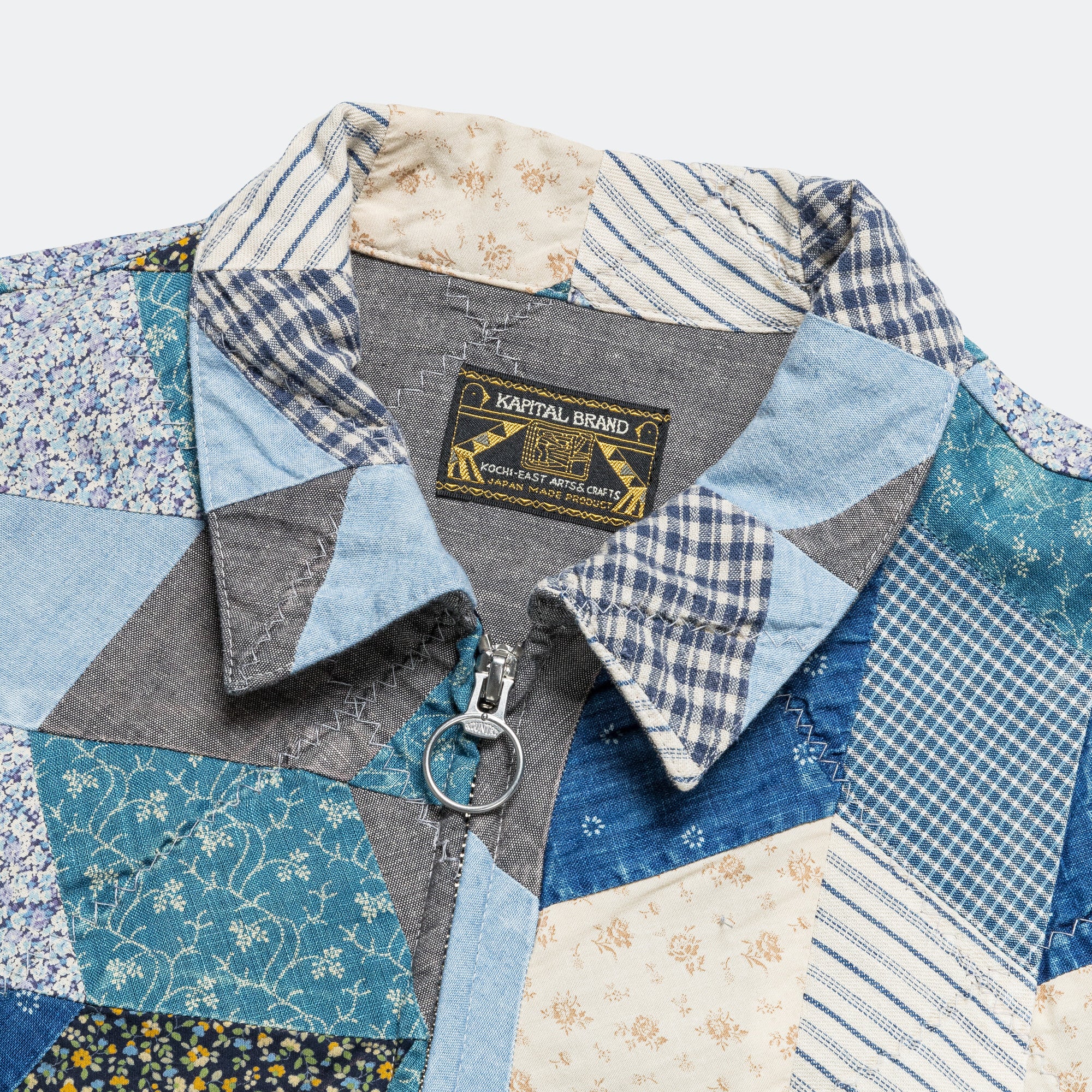 YABANE Quilt Patchwork Drizzler JKT - IDG - Image 2