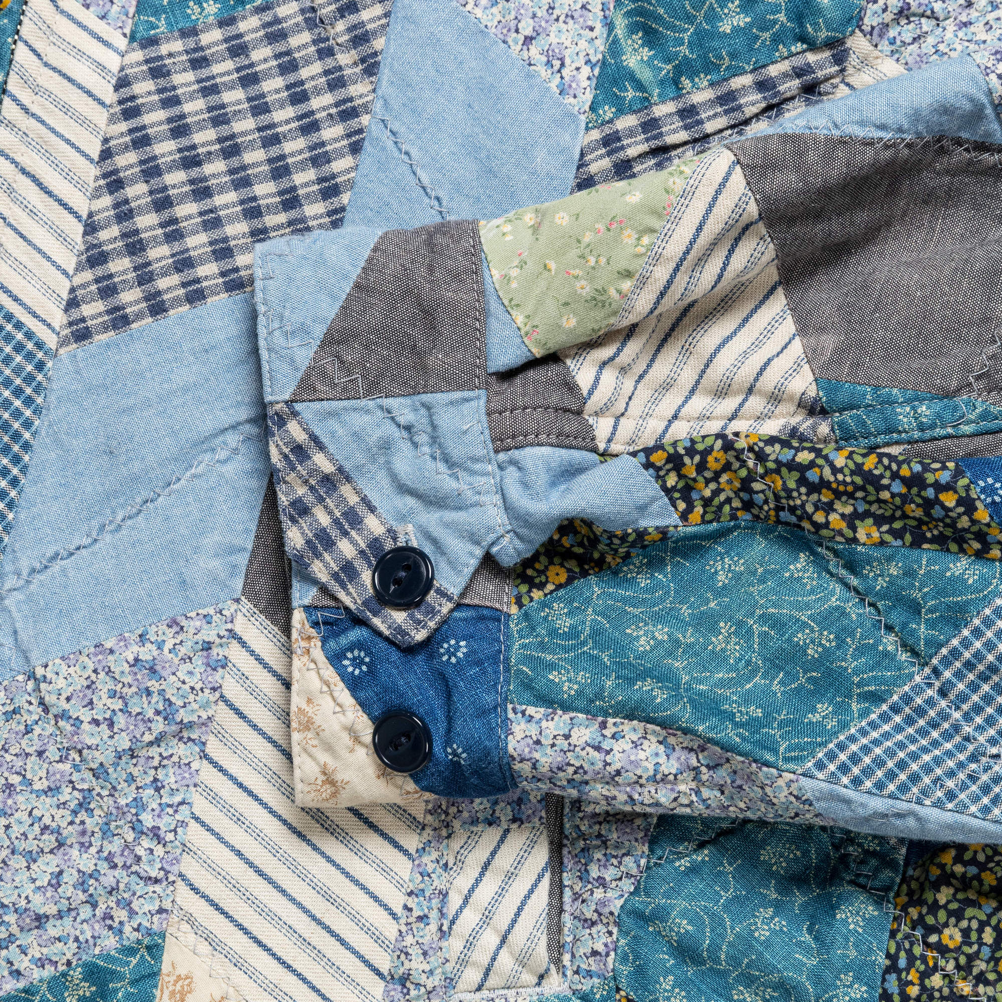 YABANE Quilt Patchwork Drizzler JKT - IDG - Image 5