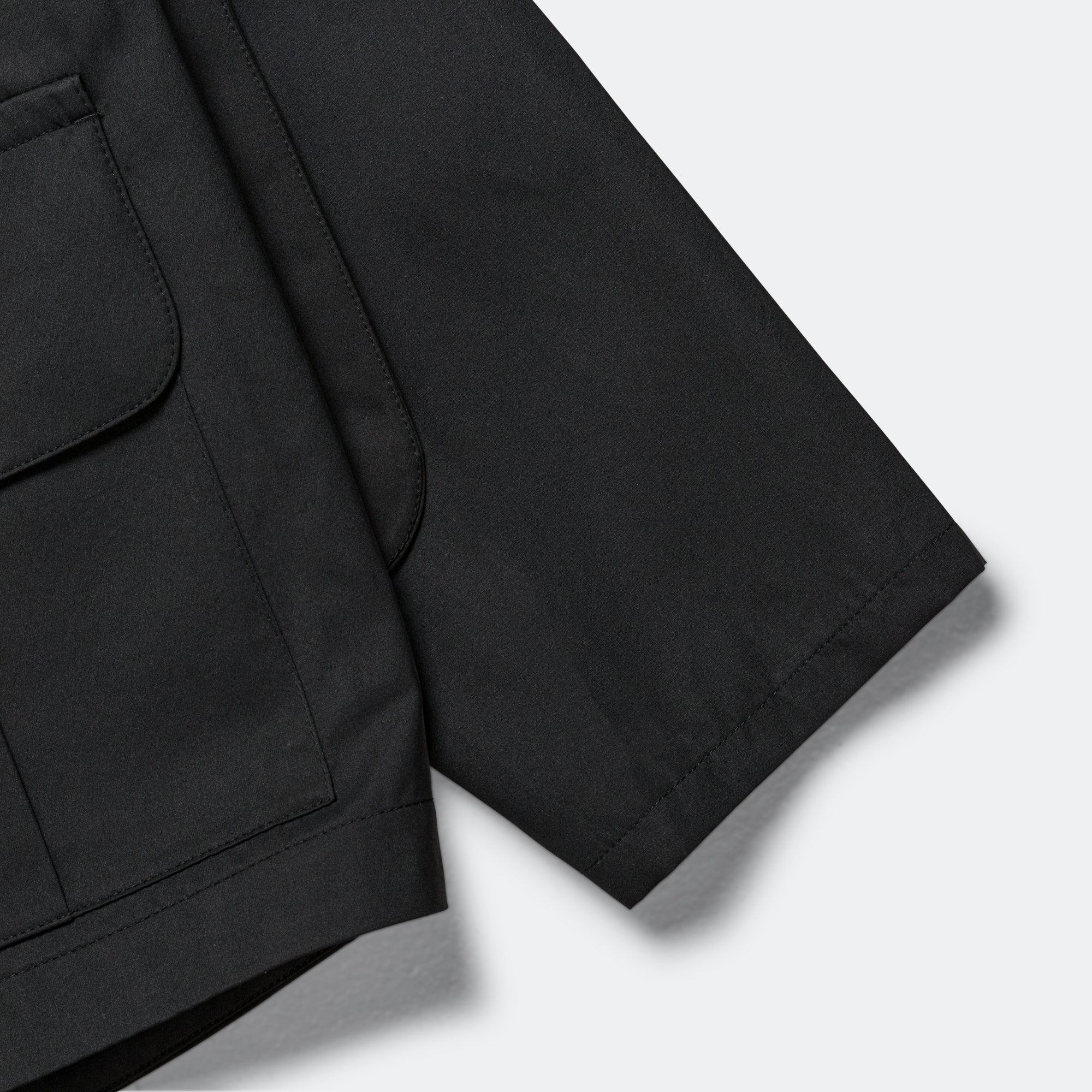 Zip Up Work Jacket - Black - Image 7